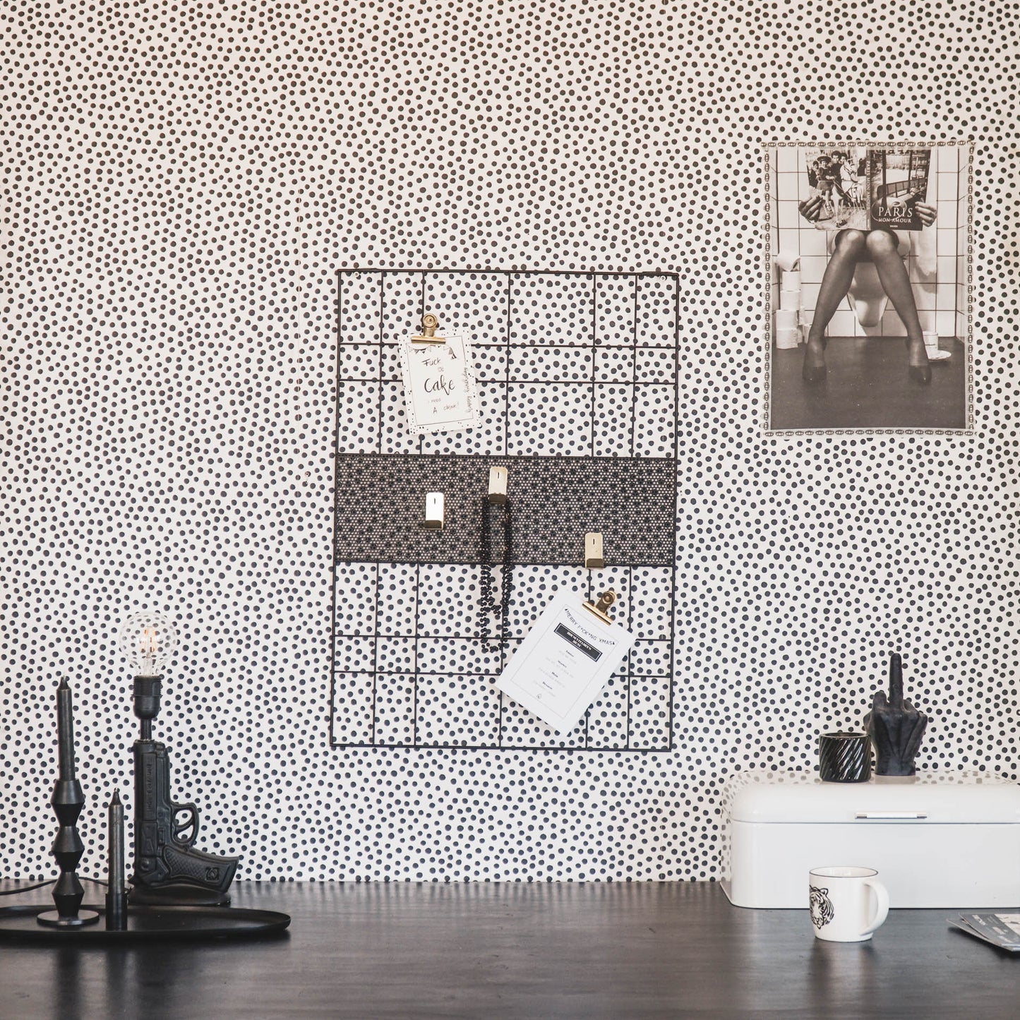 HV Metalen Memorek - Zwart - 50x70cm