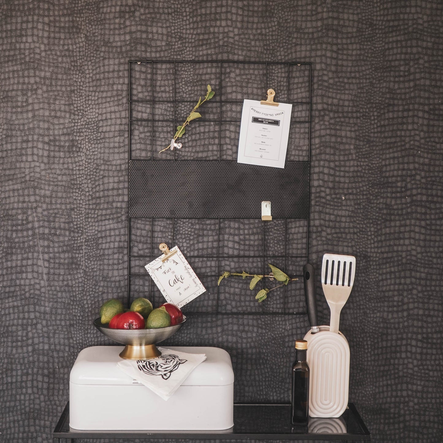 HV Metalen Memorek - Zwart - 50x70cm