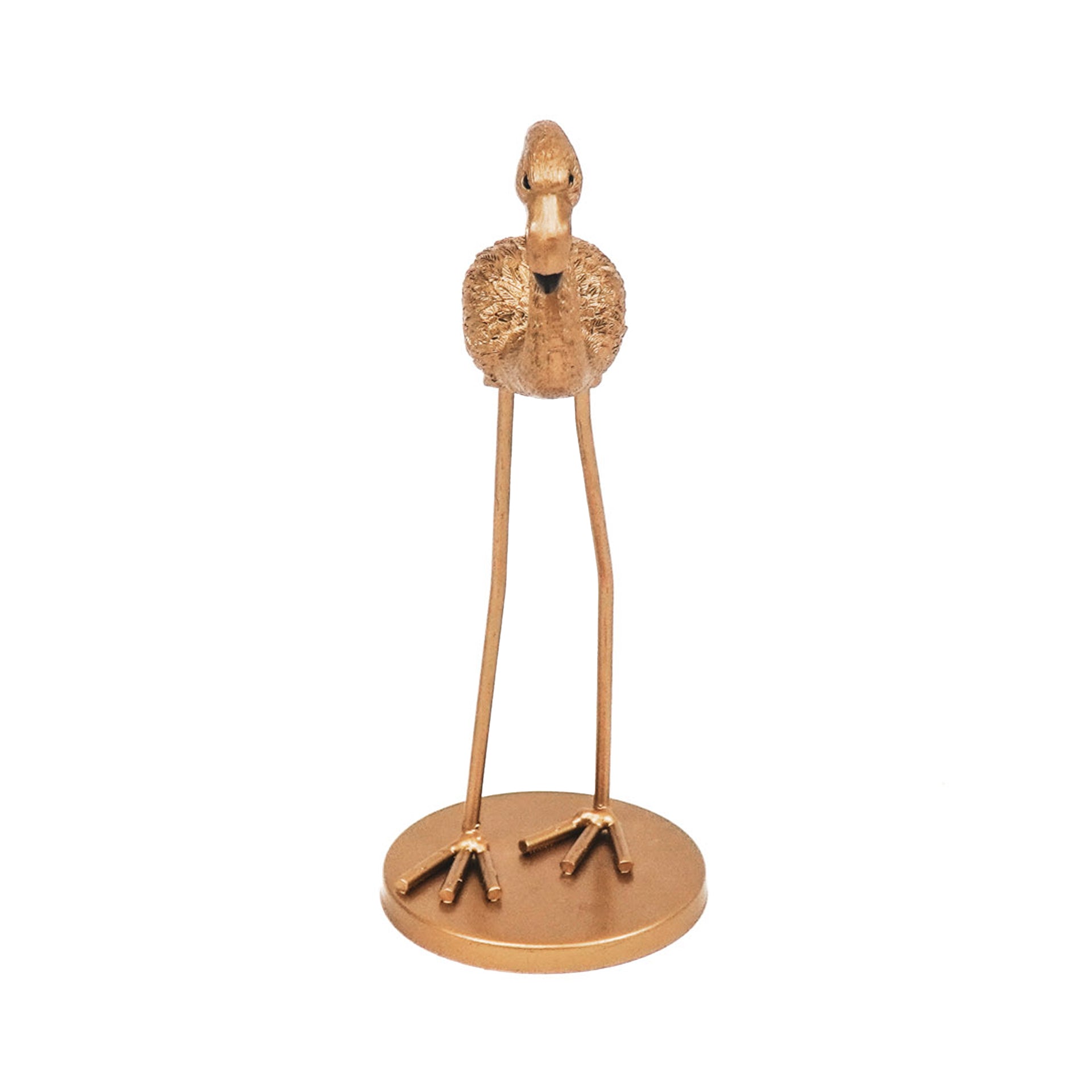 Ornament - Flamingo - Metaal - Goud - 9x7,5x19,5cm