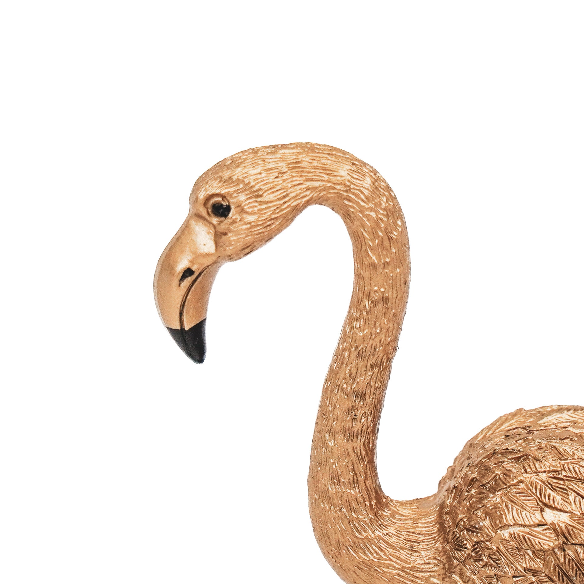 Ornament - Flamingo - Metaal - Goud - 9x7,5x19,5cm