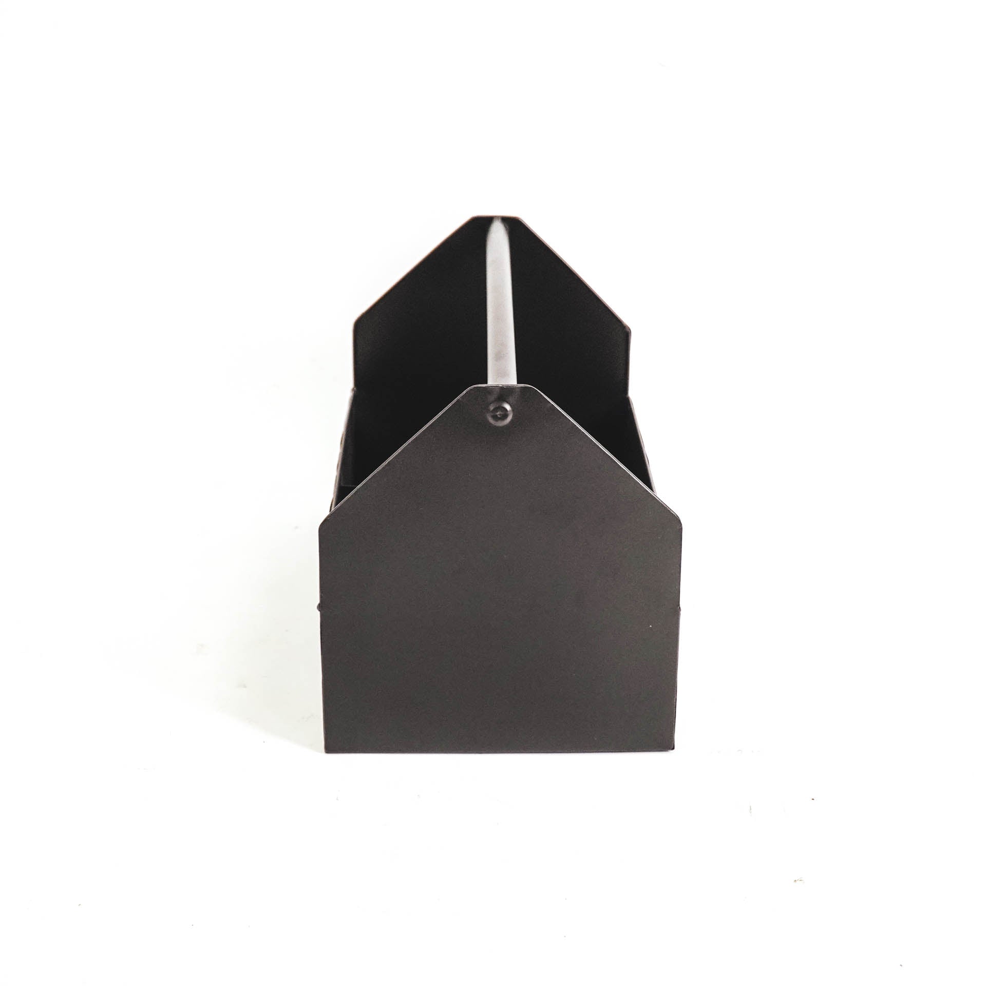 Metalen Bak met Vakken - Organizer - Metaal - Zwart - 30x17x17cm