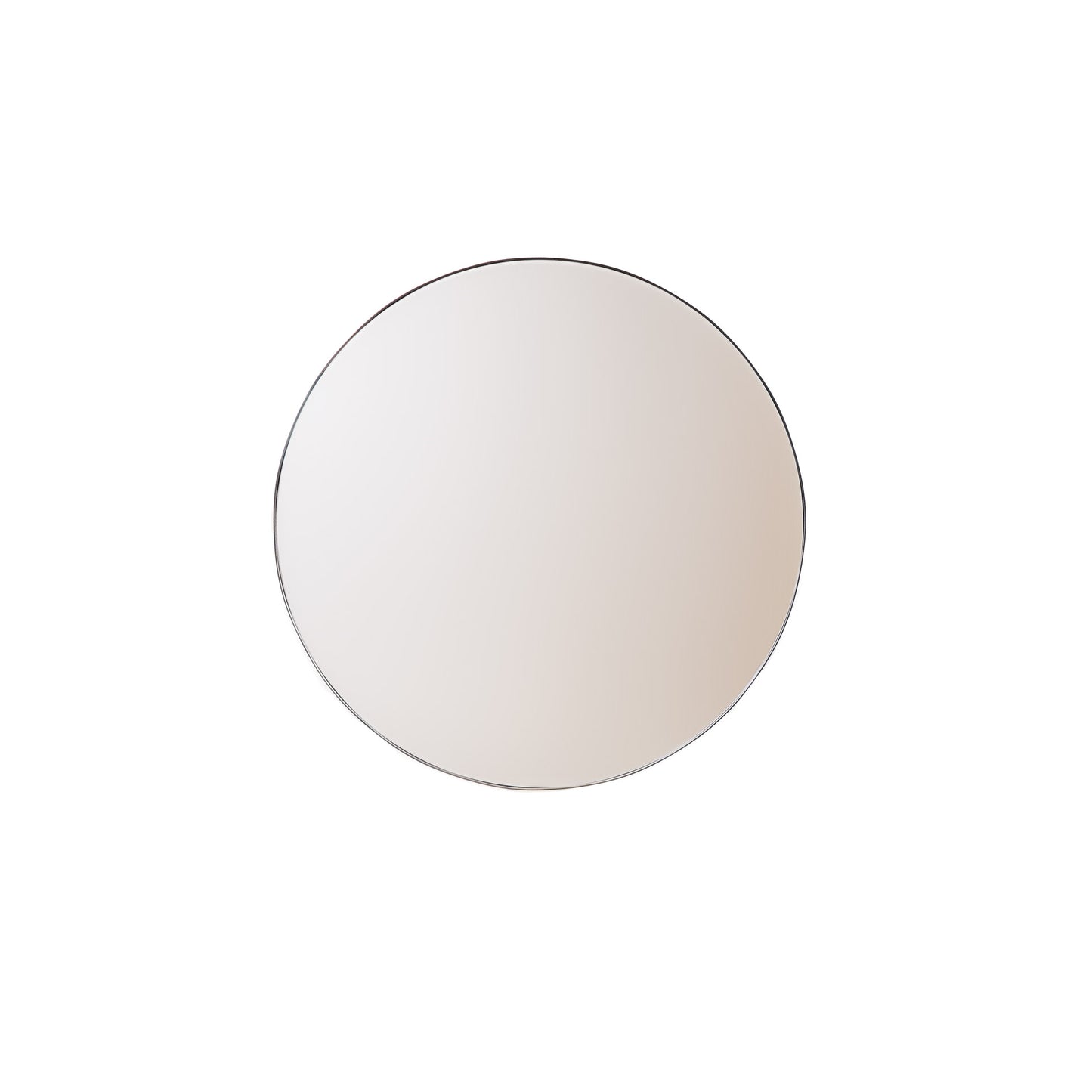 HV Ronde Metalen Spiegel - Zwart - 80cm