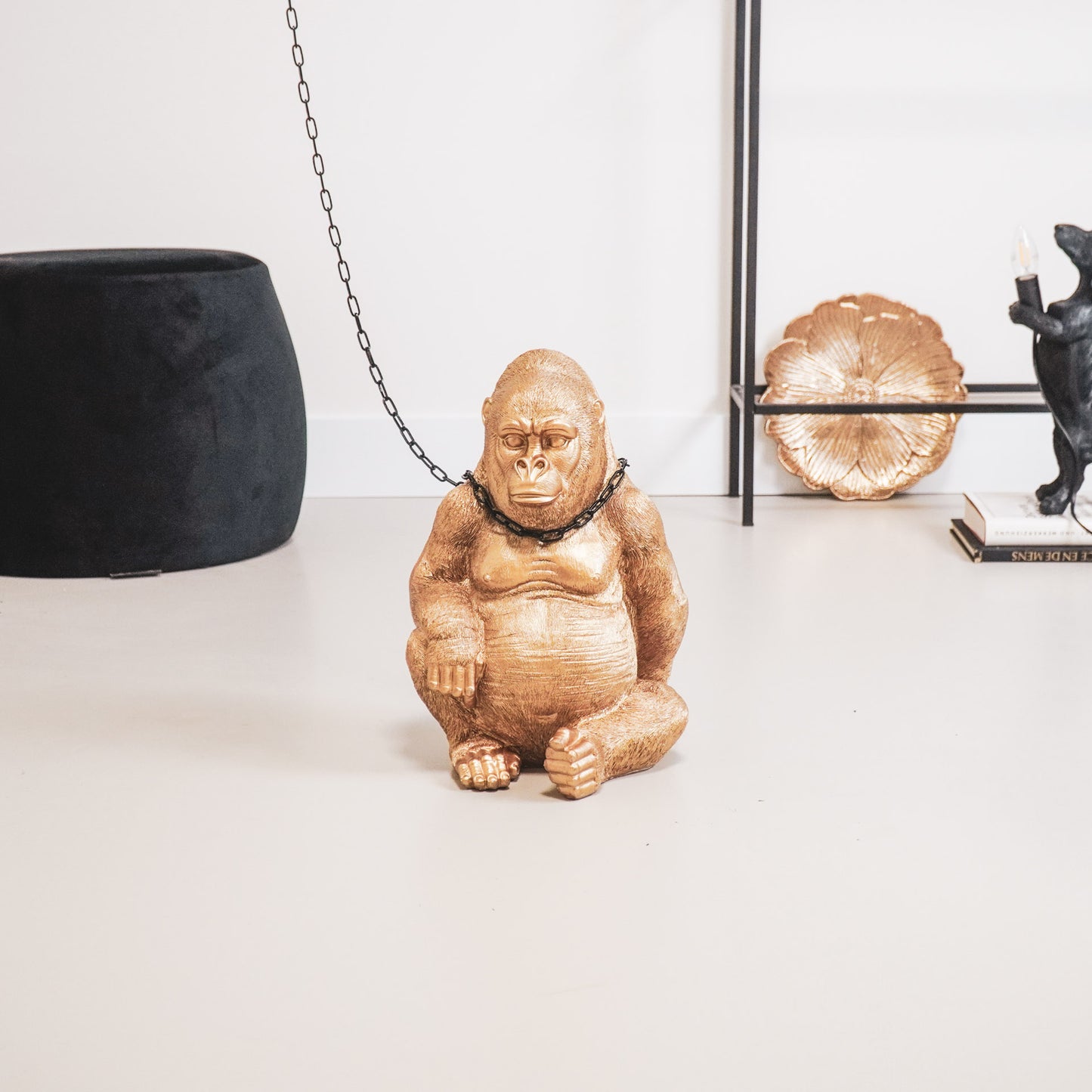 HV Gorilla Aap - Goud - 24x26x36.5 cm