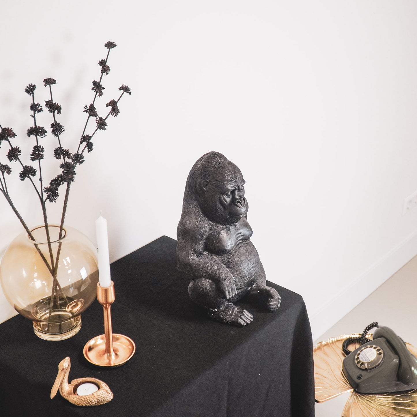 HV Zwarte Gorilla - 24x26x36.5 cm