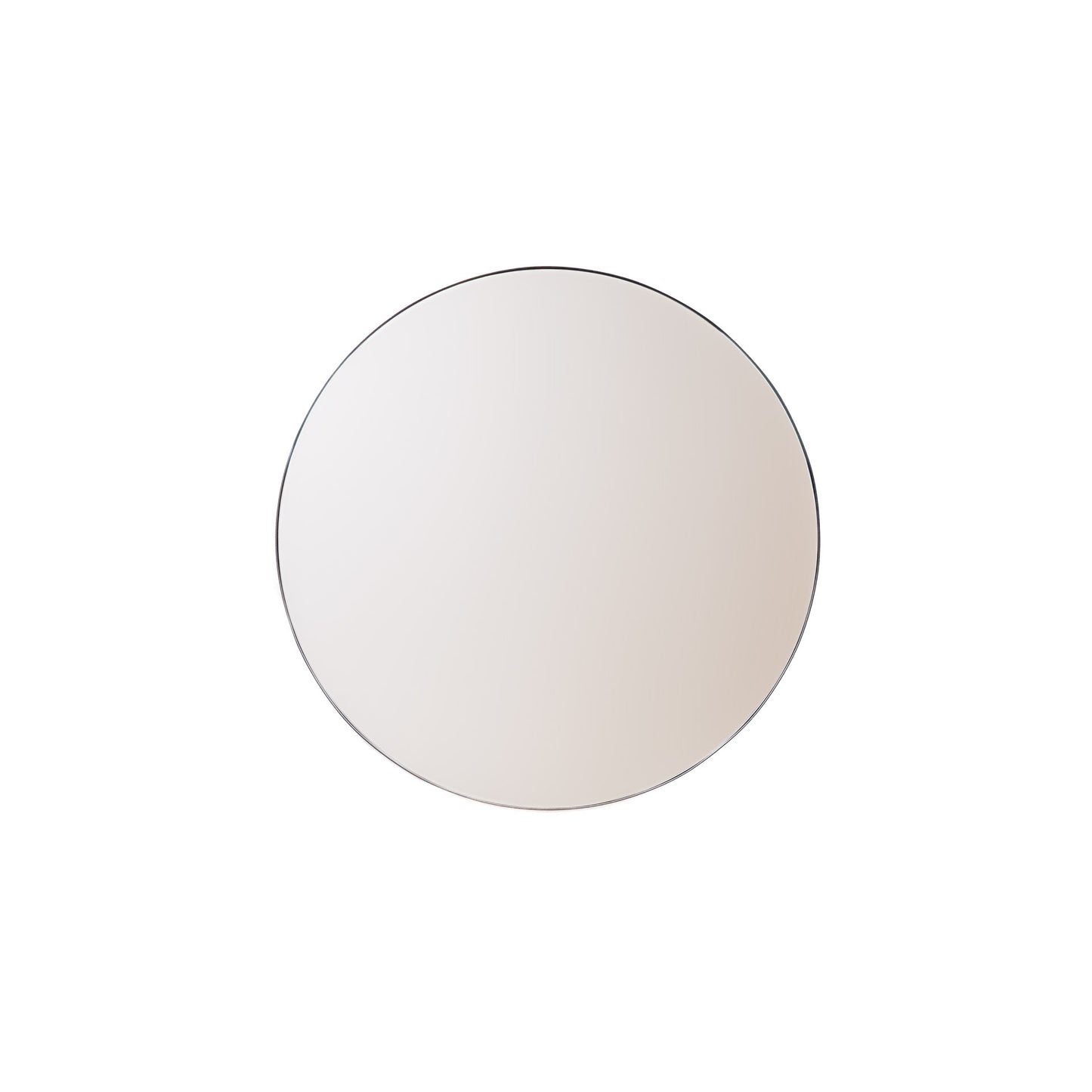 HV Ronde Metalen Spiegel - Zwart - 100cm