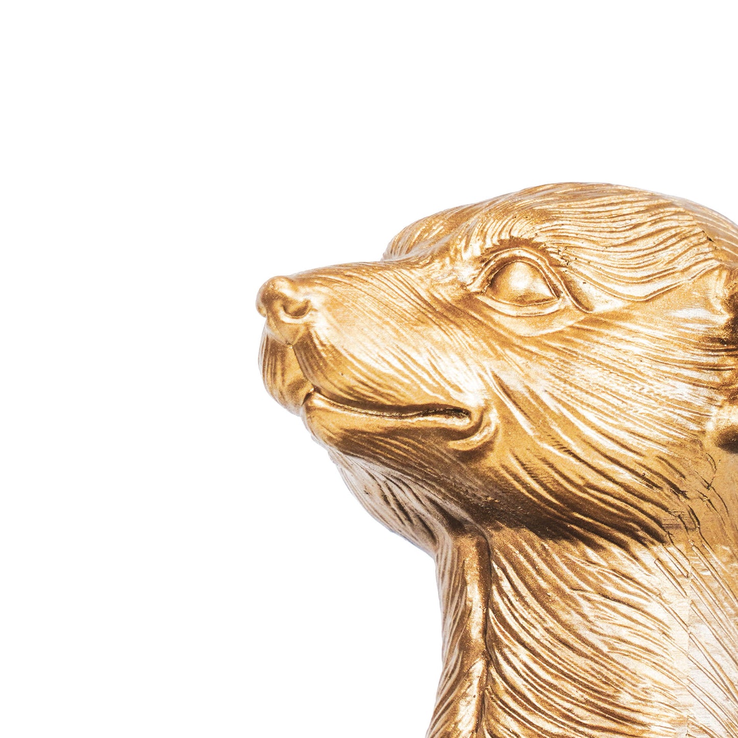 HV Stokstaartje Lamp - Goud - 73x22 cm - incl. lampenkap