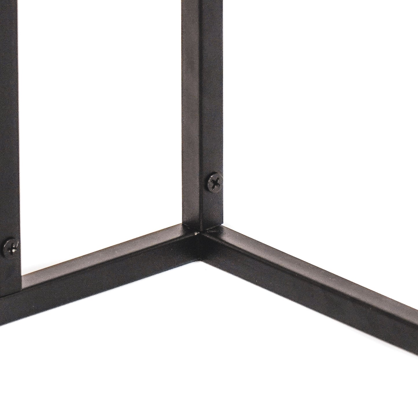 HV Sofa Bijzettafel Glas - Zwart - 40x35x51cm