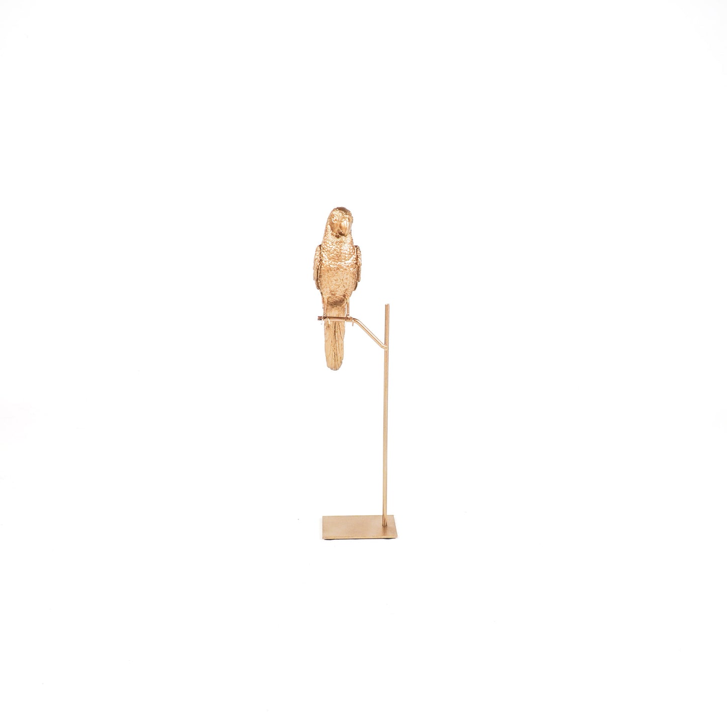 HV Papegaai op Stok- Goud- 8.5x11x44 cm