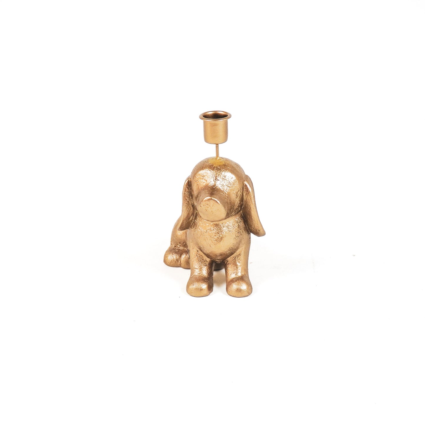 HV Hond Kandelaar - Goud - 18x10x19.5 cm