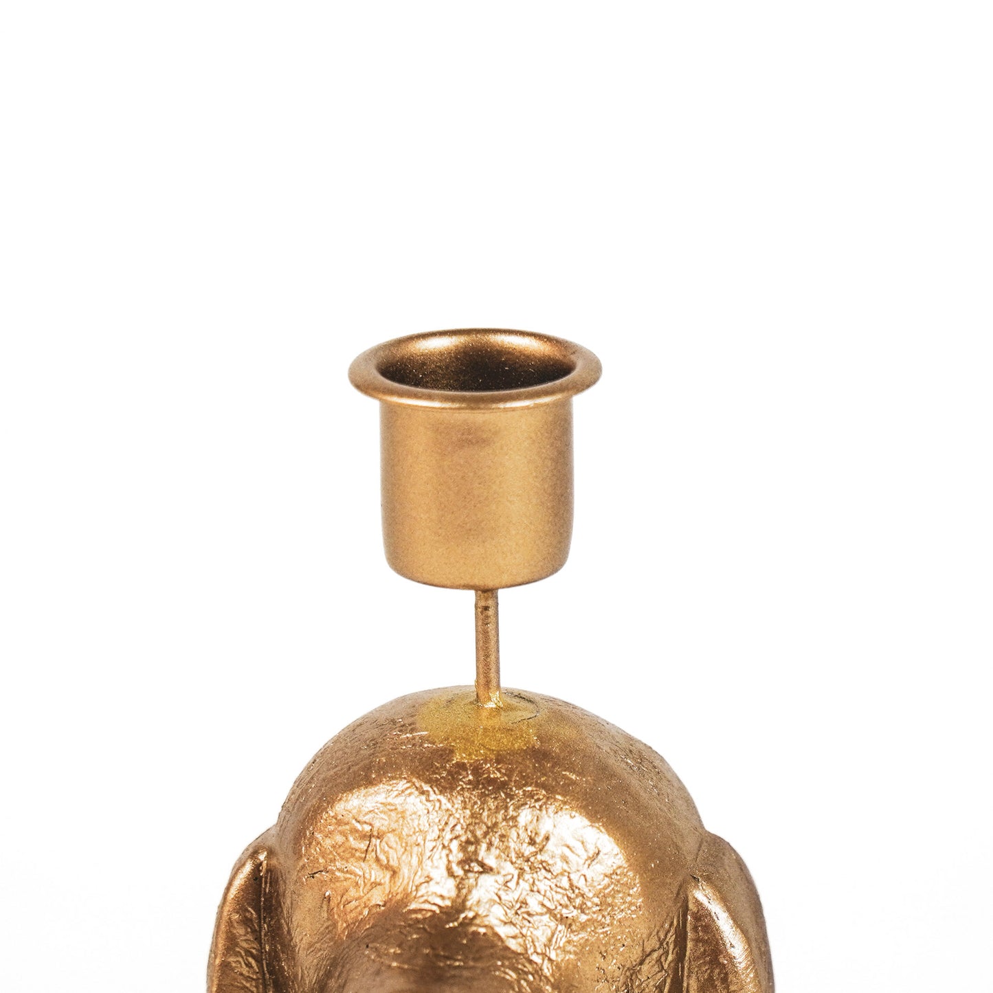 HV Hond Kandelaar - Goud - 18x10x19.5 cm