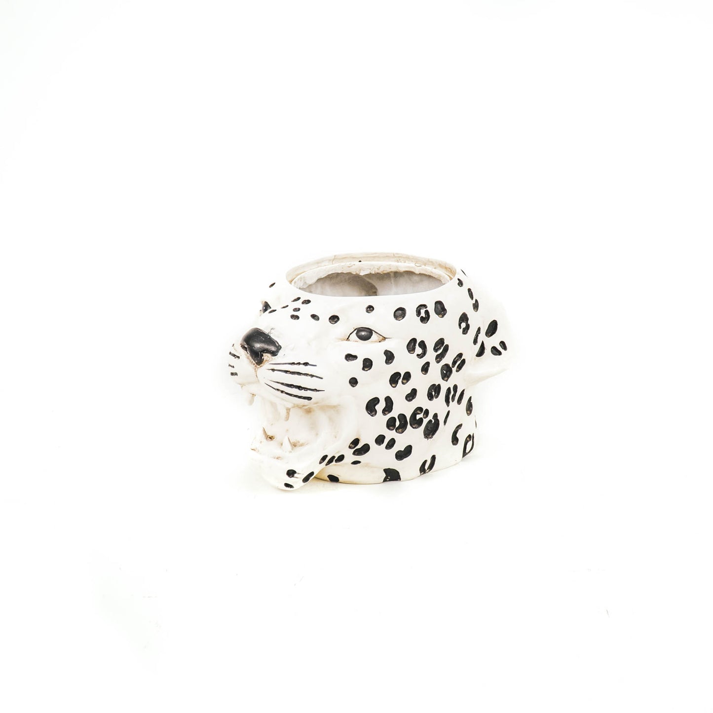 HV Luipaard Pot M - Zwart/Wit - 28x20,5x17,5cm