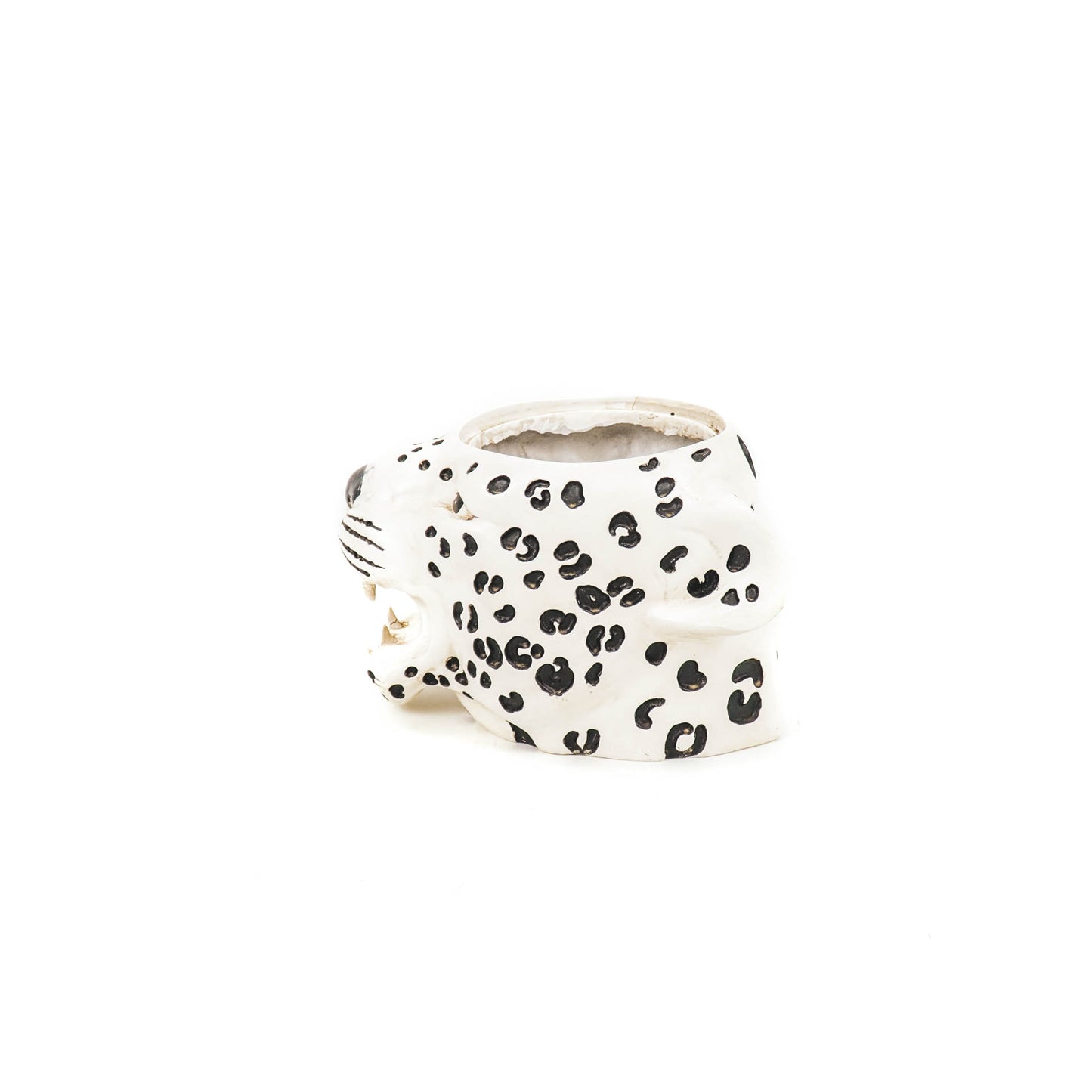HV Luipaard Pot M - Zwart/Wit - 28x20,5x17,5cm