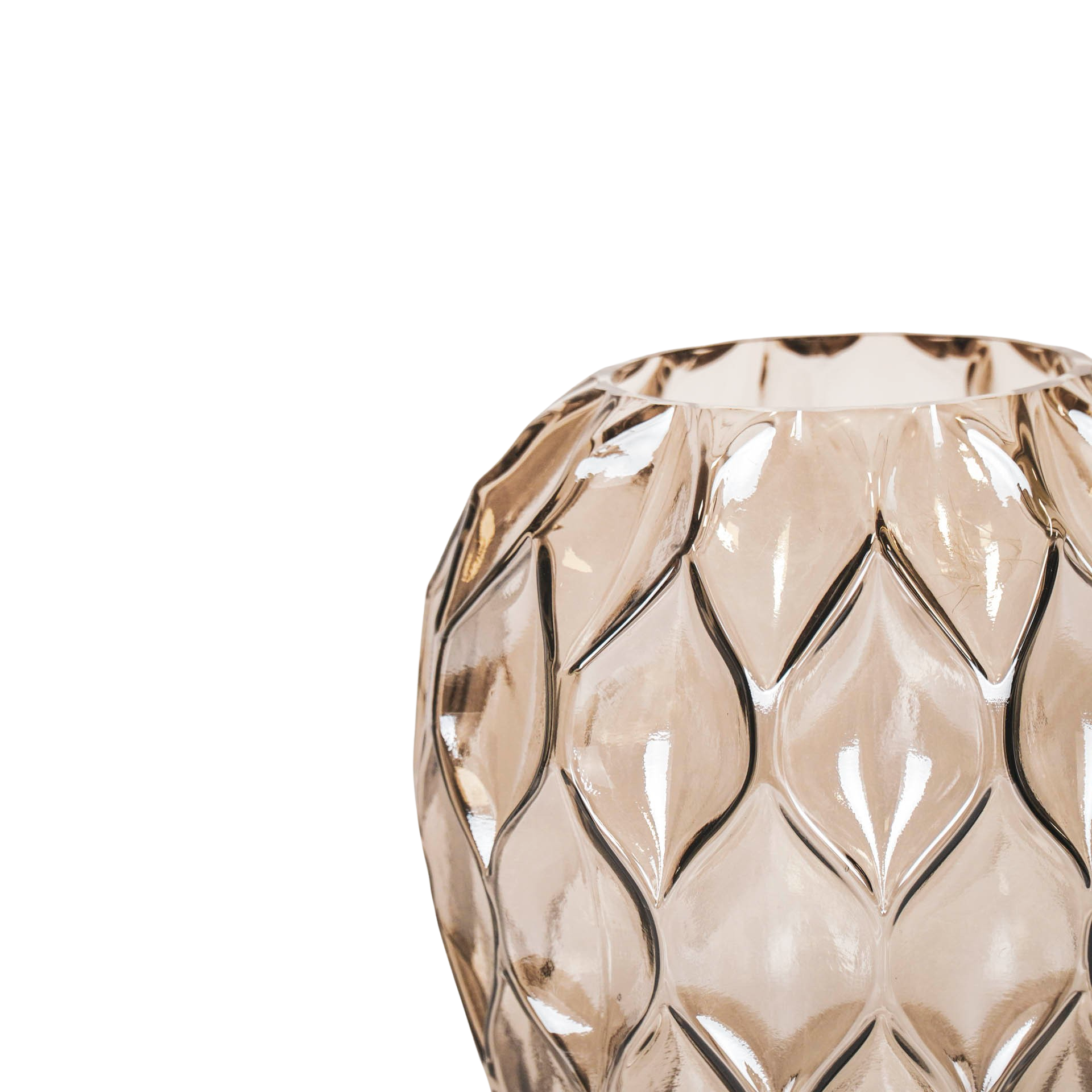 Vaas - Patroon - Smokey - Glas - 16x27cm