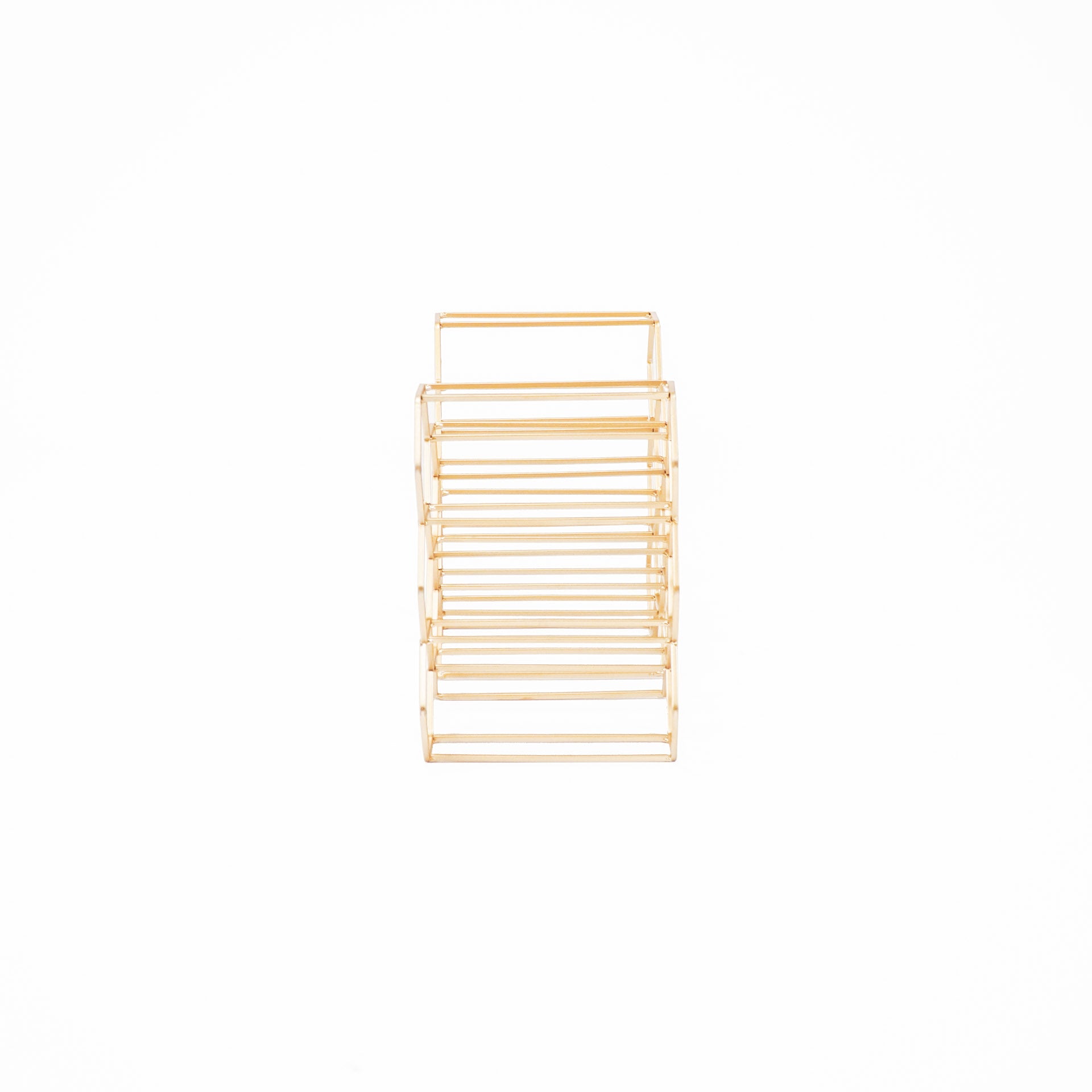 Wijnrek - Metaal - Goud - 44,5x15,5x29cm