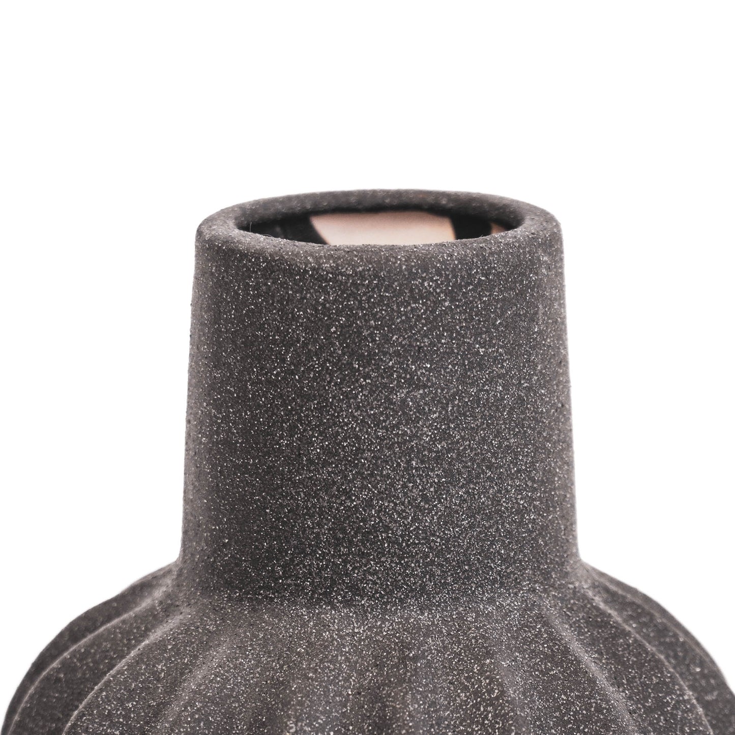 HV Organic Shape Vaas - Zwart-15x15x24