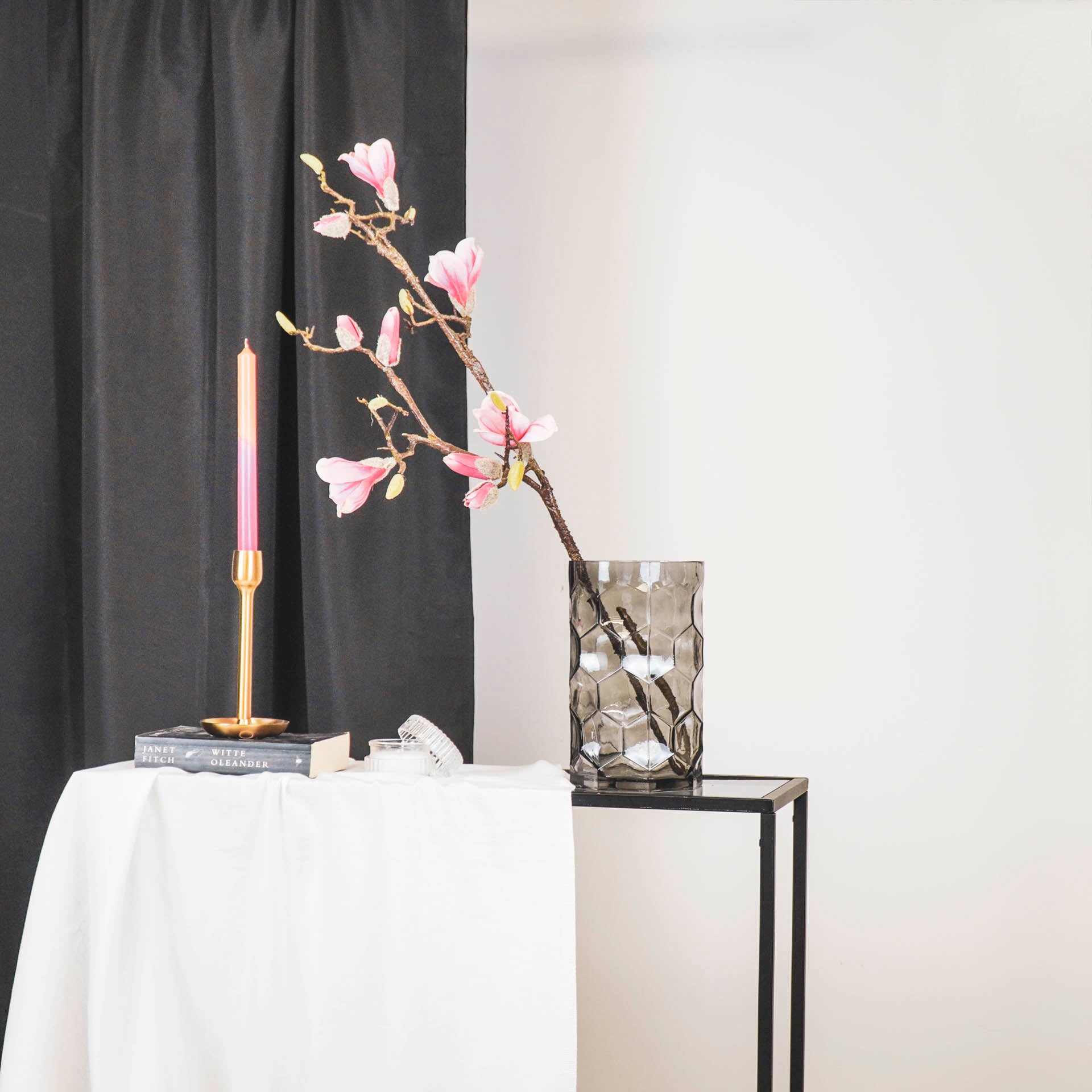 Vaas - Patroon - Smokey - Glas - 15x24,5cm