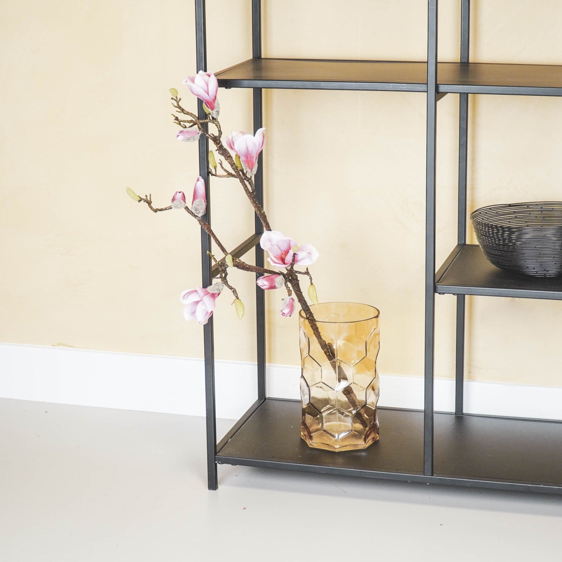 Vaas - Patroon - Amber - Glas - 15x24,5cm