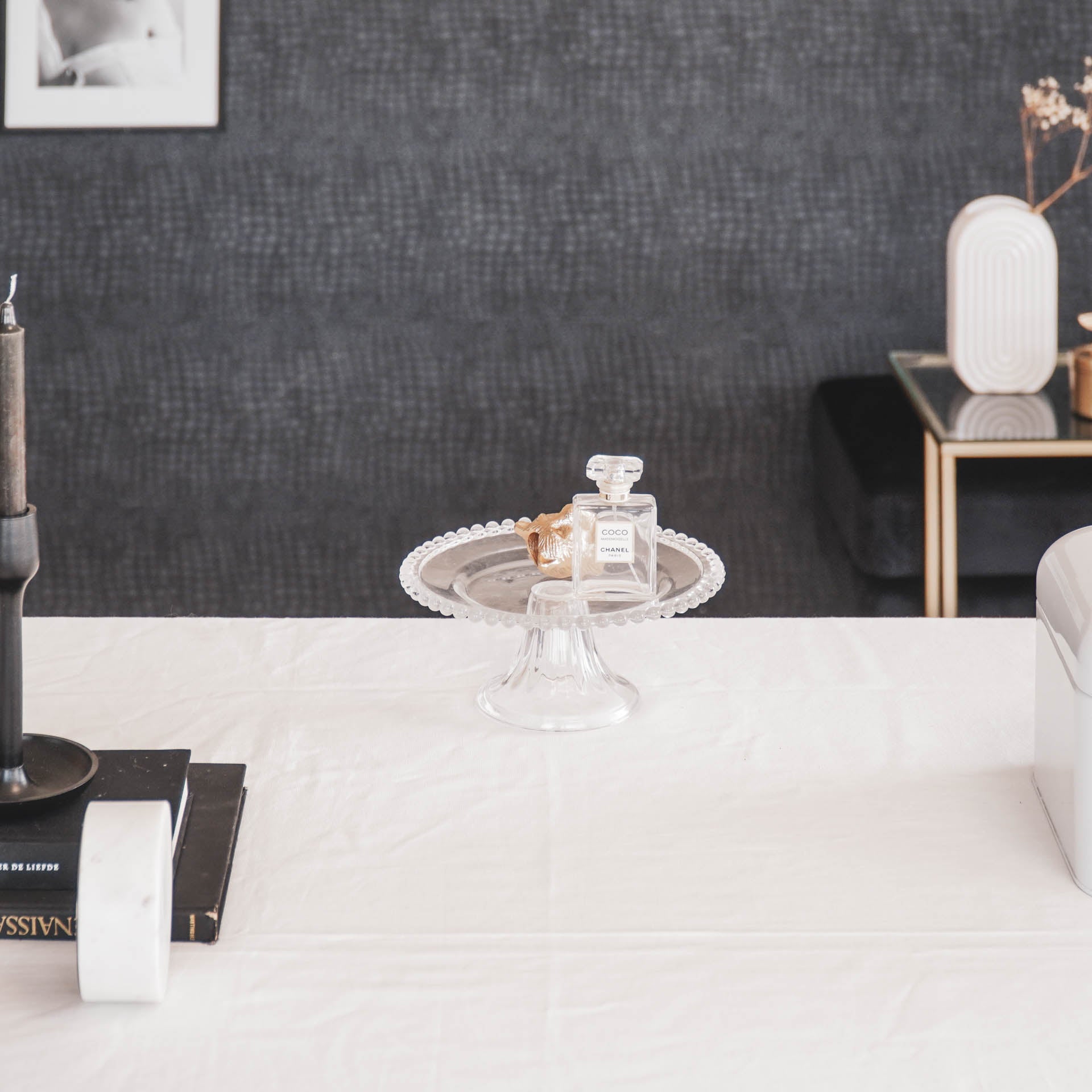 Taart plateau - Glas - Helder - 21x21x9.5cm