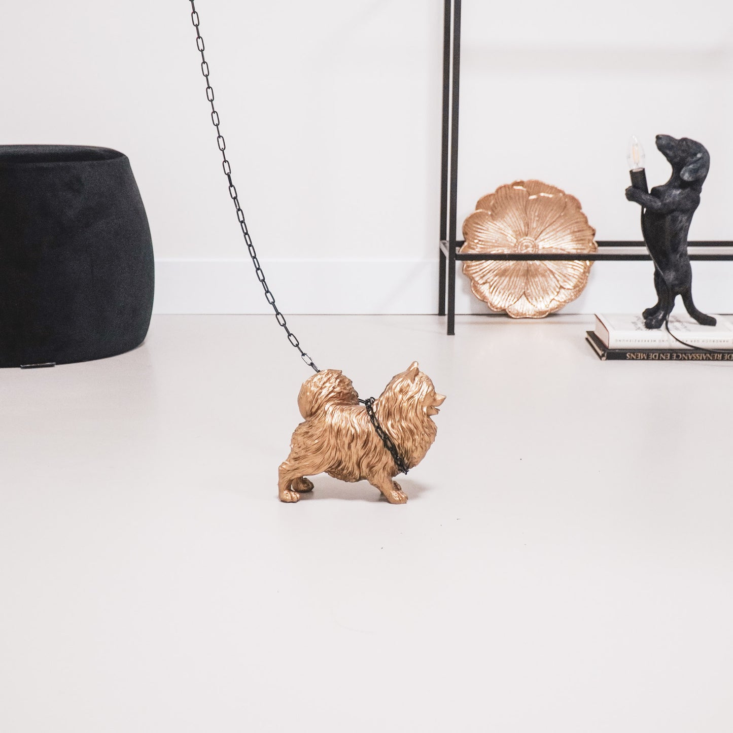 HV Pomeriaan Hond - Goud - 23x10x18cm