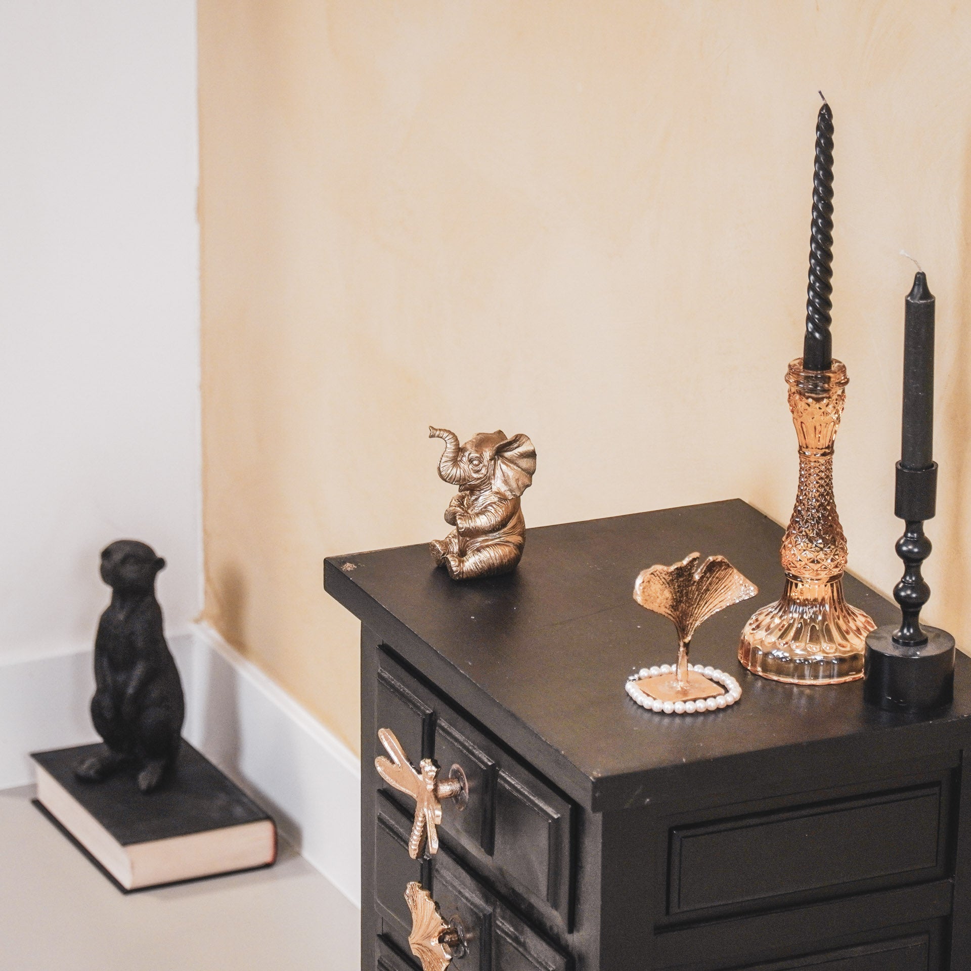 Ornament - Olifant - Polyresin - Goud - 7x7x11cm