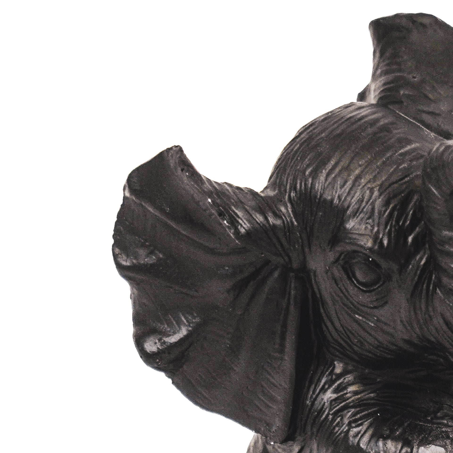 Ornament - Olifant - Polyresin - Zwart - 7x7x11cm