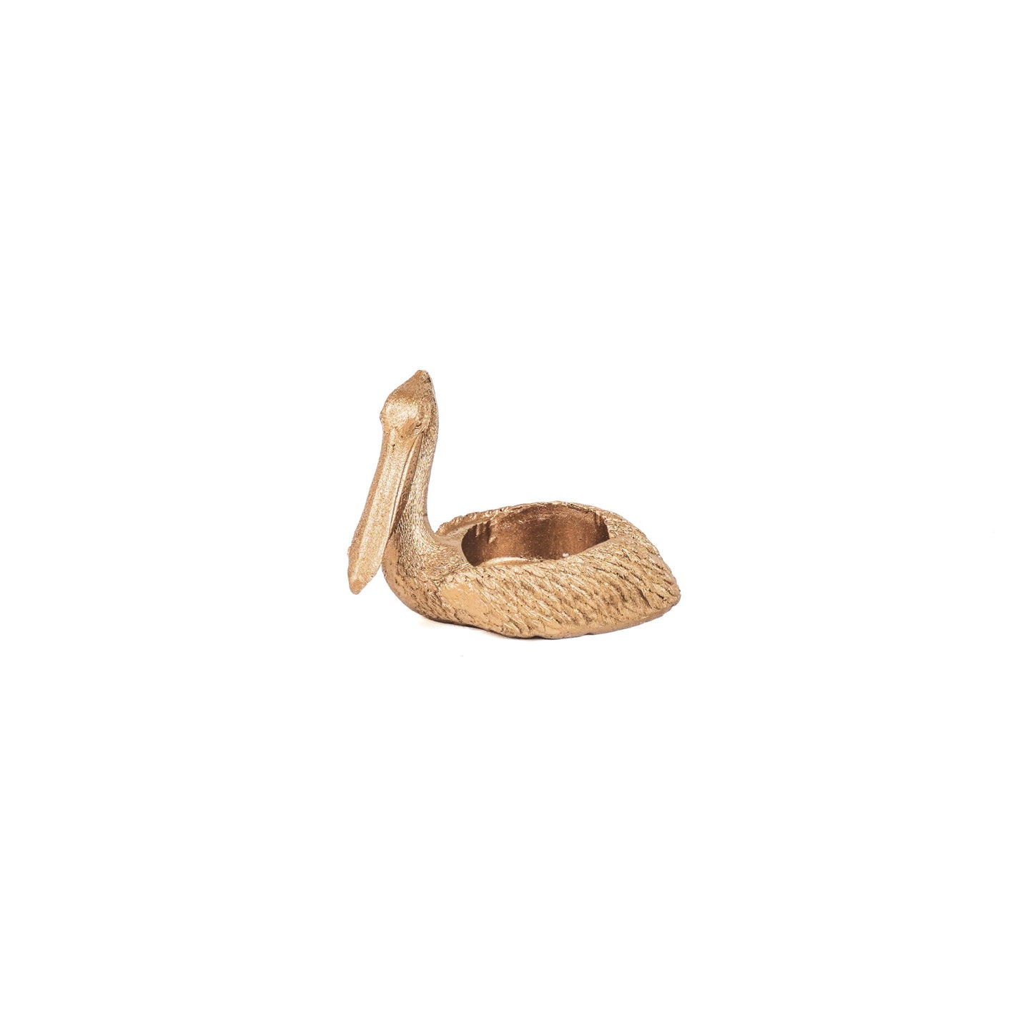 HV Pelikaan Waxinelicht-Goud- 12.5x6.5x8.5 cm