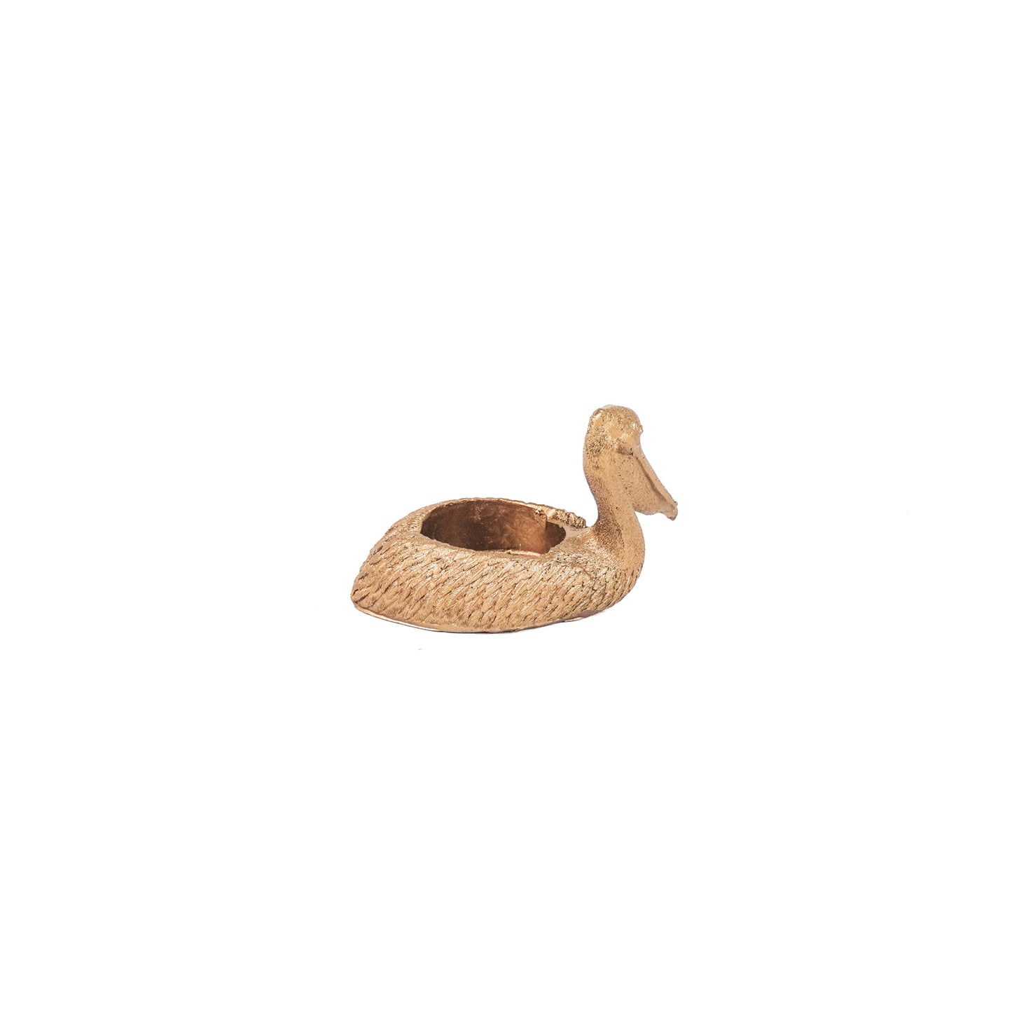 HV Pelikaan Waxinelicht-Goud- 12.5x6.5x8.5 cm
