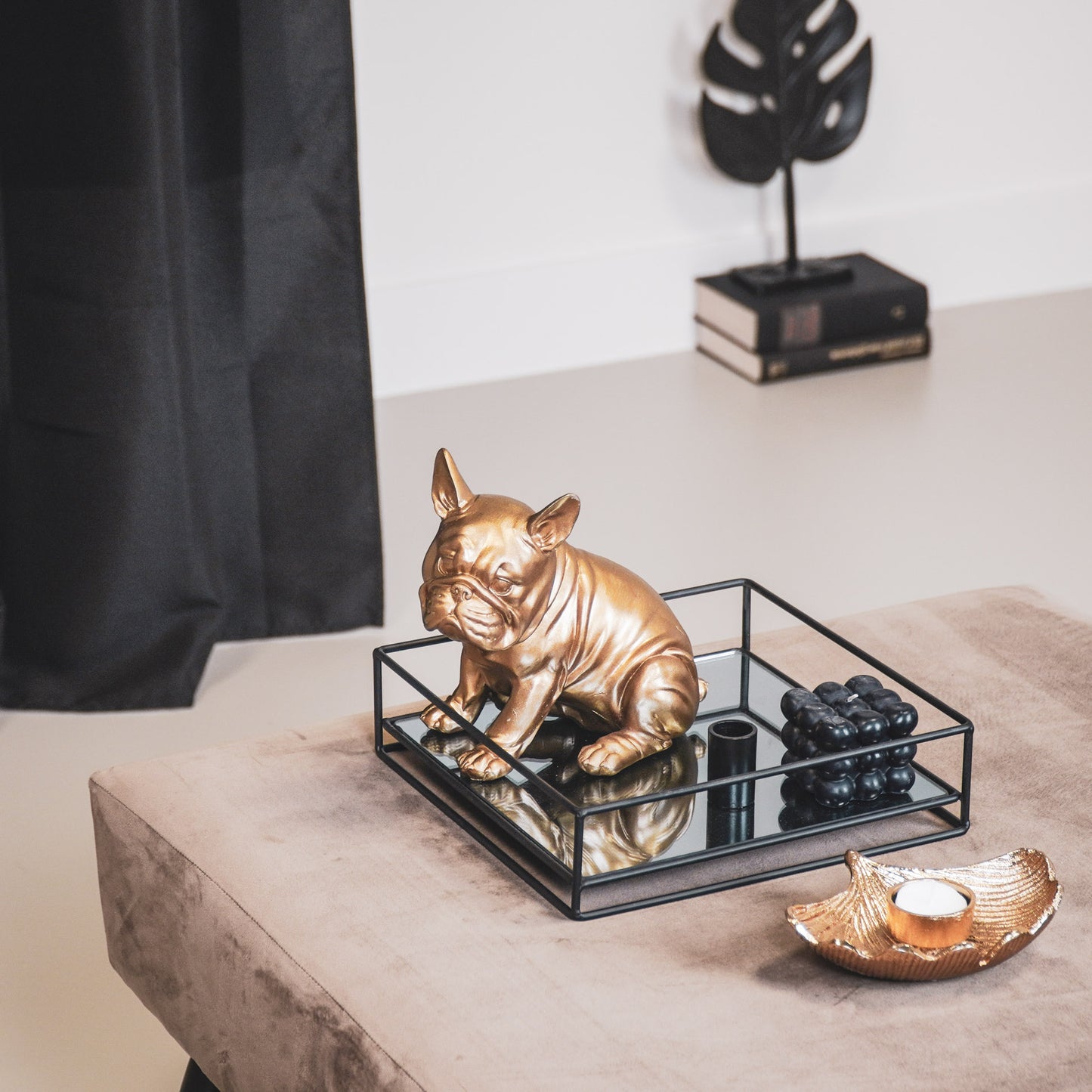 HV Bulldog - Goud -19x13.5x19cm