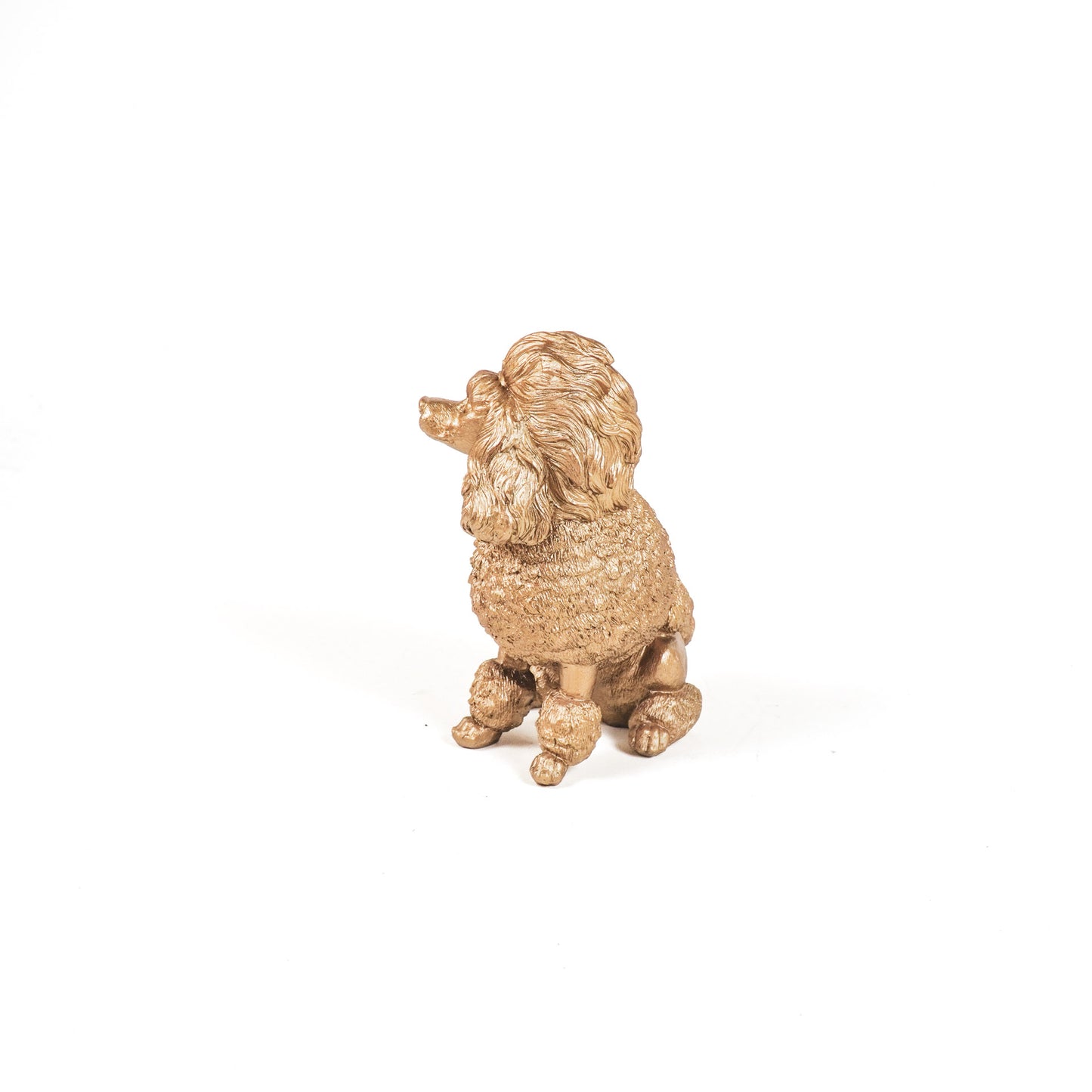 HV Franse Poedel hond - Goud - 21.5x13x26.5 cm