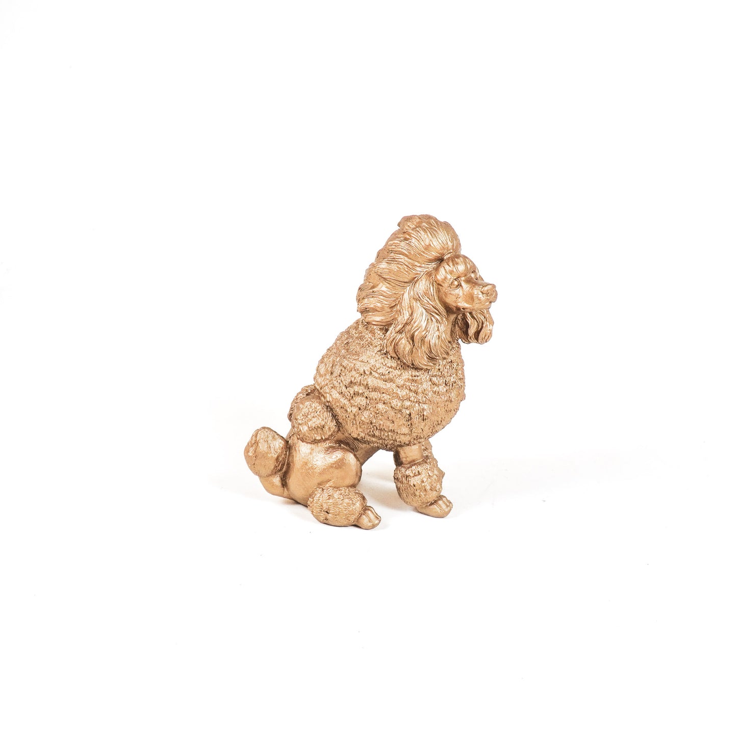 HV Franse Poedel hond - Goud - 21.5x13x26.5 cm