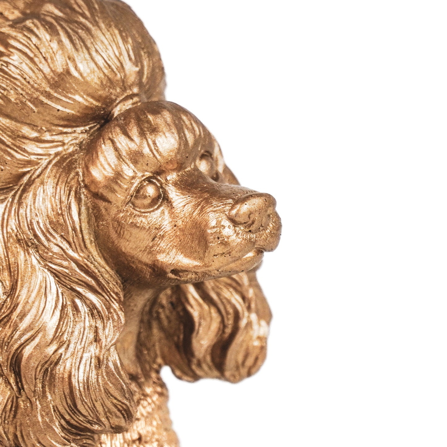 HV Franse Poedel hond - Goud - 21.5x13x26.5 cm