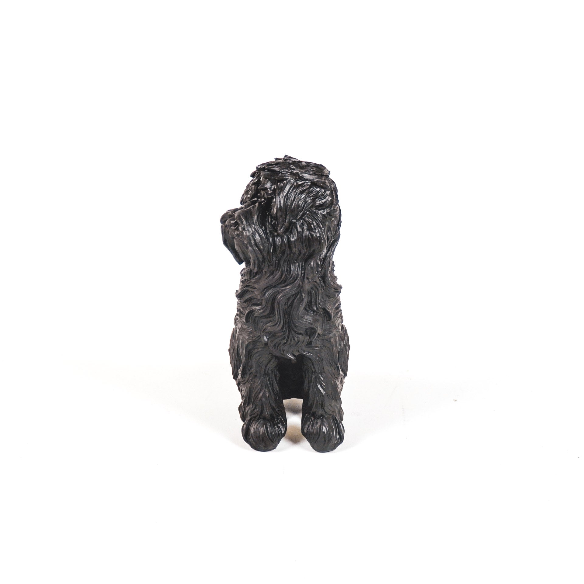 Ornament - Labradoodle - Hond - Polyresin - Zwart - 16x10.5x23.5 cm