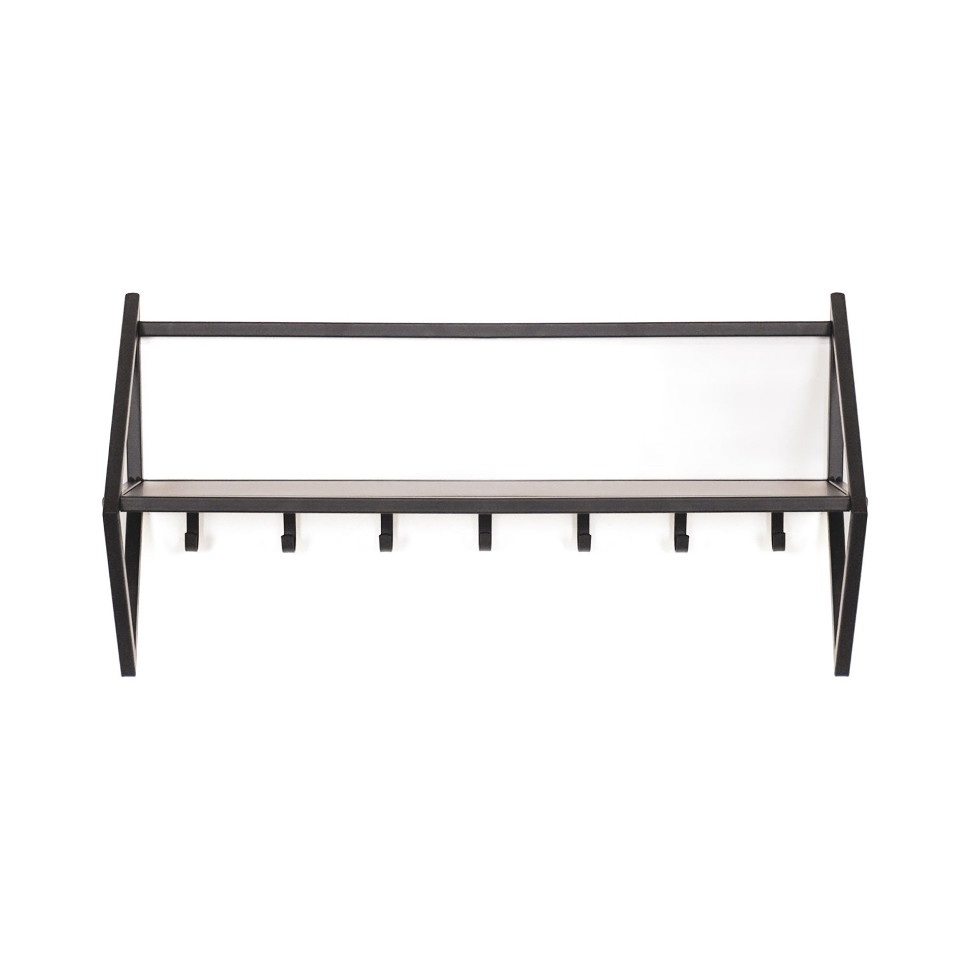 Kapstok - Metaal - Zwart - 71,5x21,7x36cm