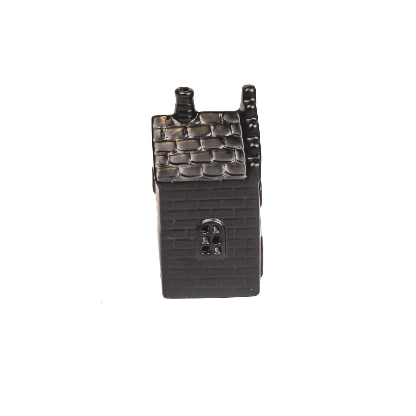 HV Amsterdams Grachtenpand Waxinelichthouder- Zwart -7,5x6,5x12,5cm