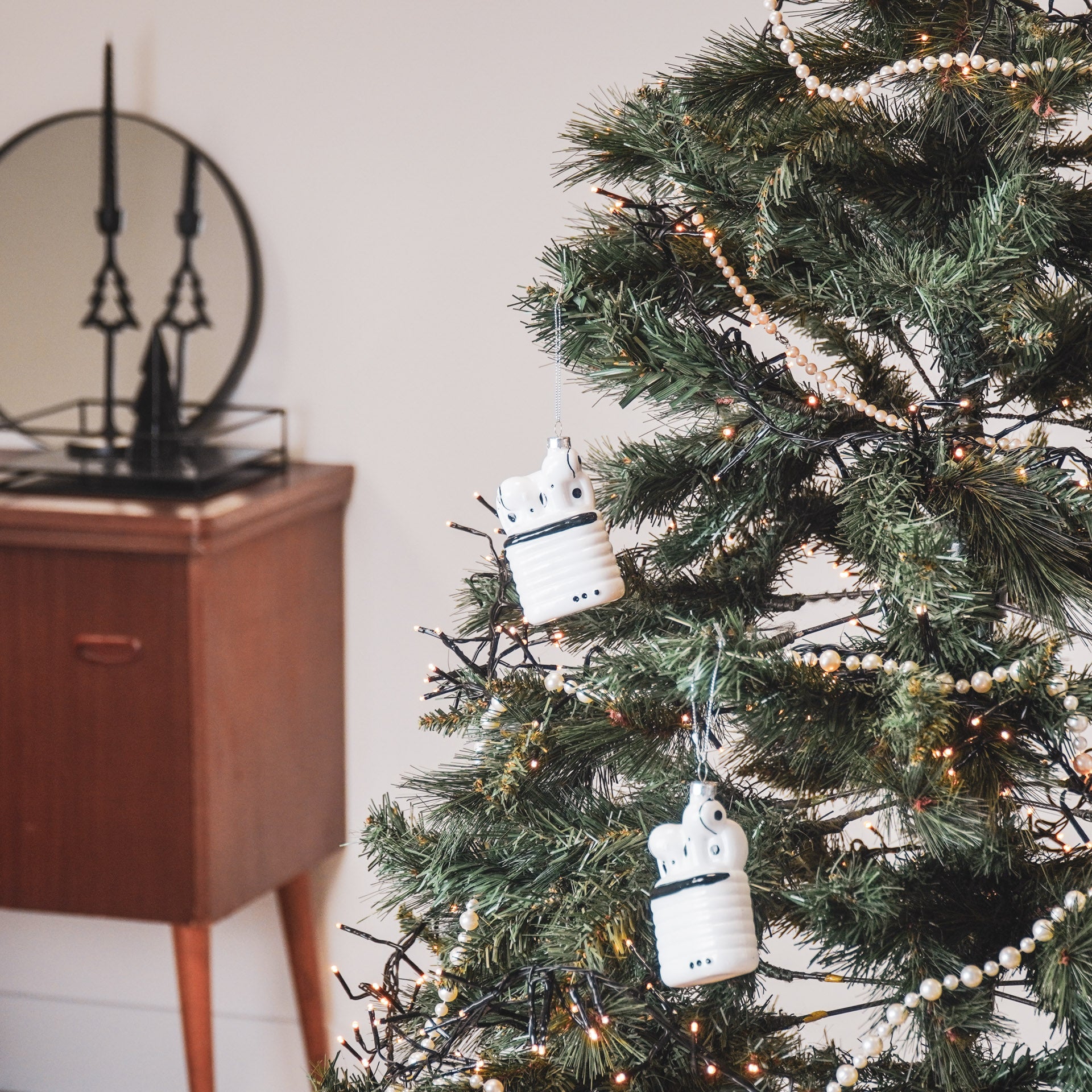 Ornament - Airpods - Kerstballen - Glas - 6,5x3,5x10,5cm