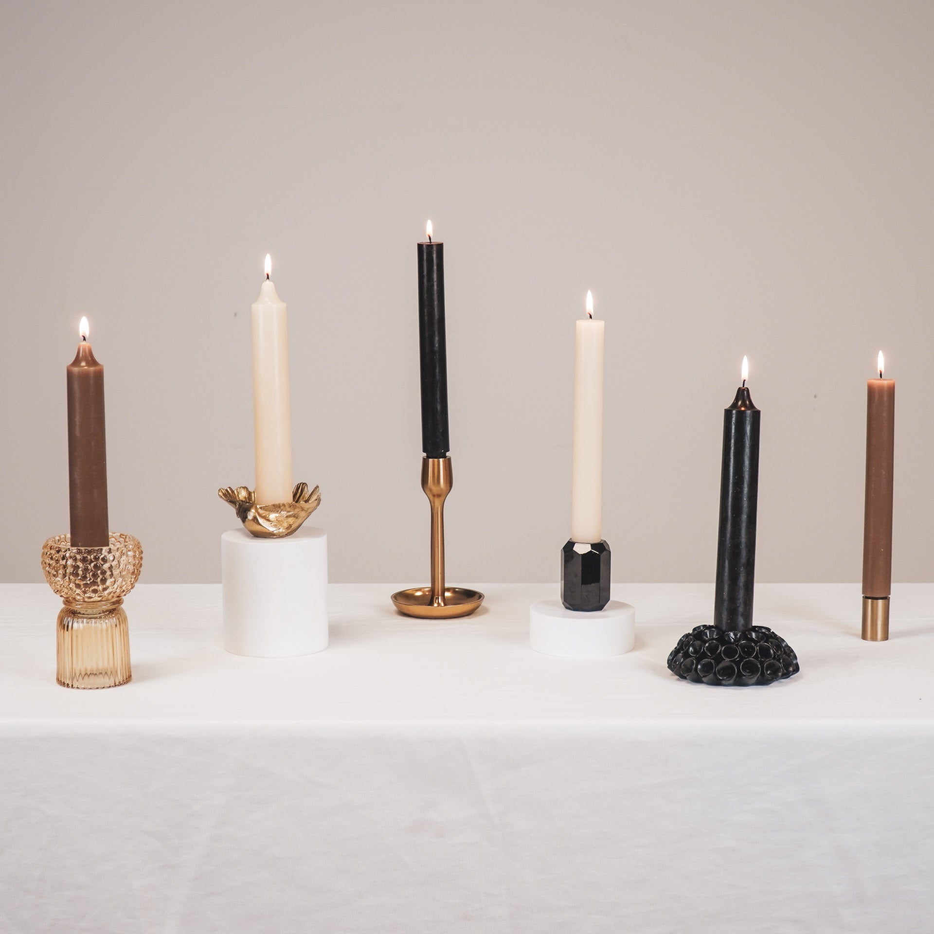 Dinerkaars - Extra Brede - XL - Wax - Zwart - 3x25cm