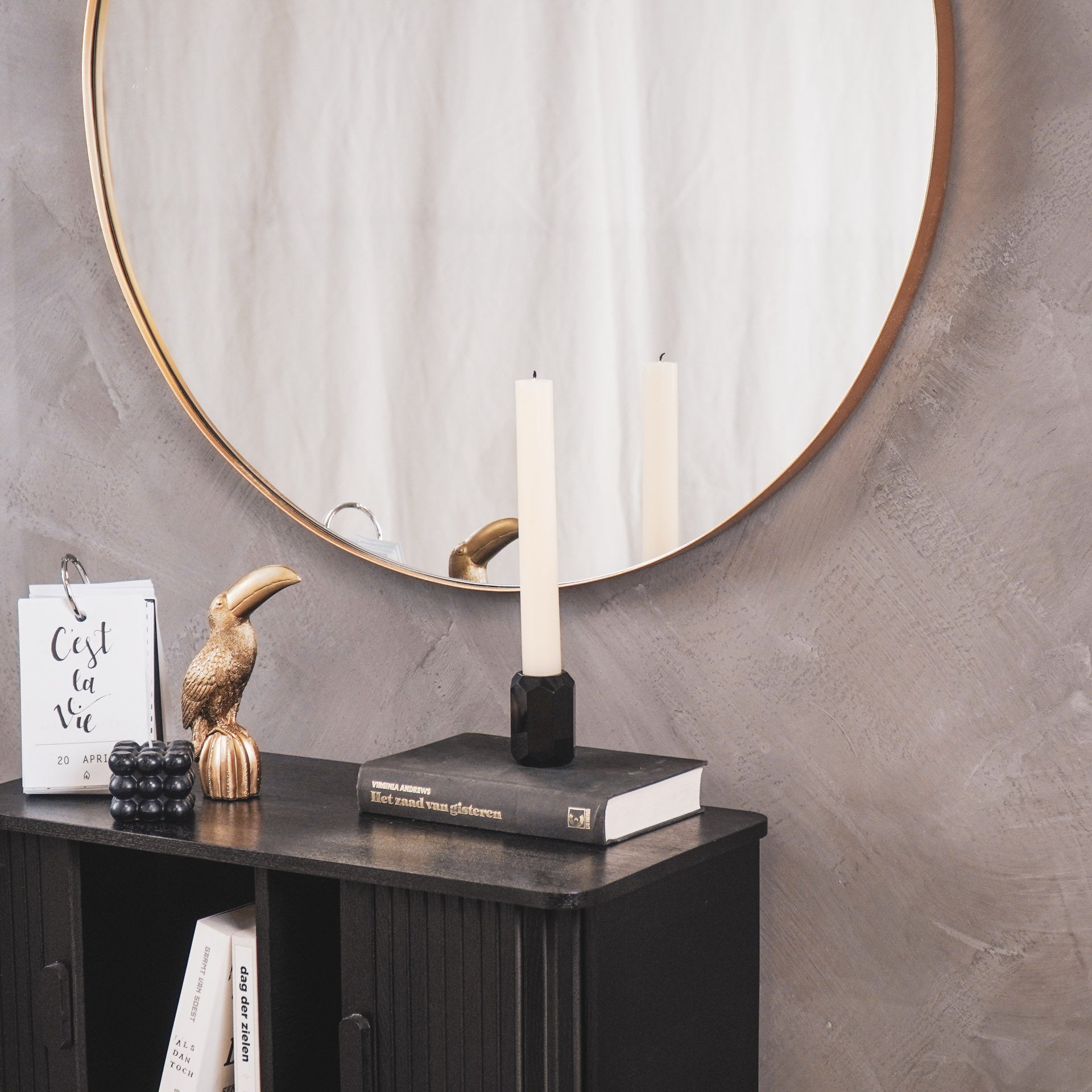 Dinerkaars - Extra Brede - XL - Wax - Crème - 3x25cm