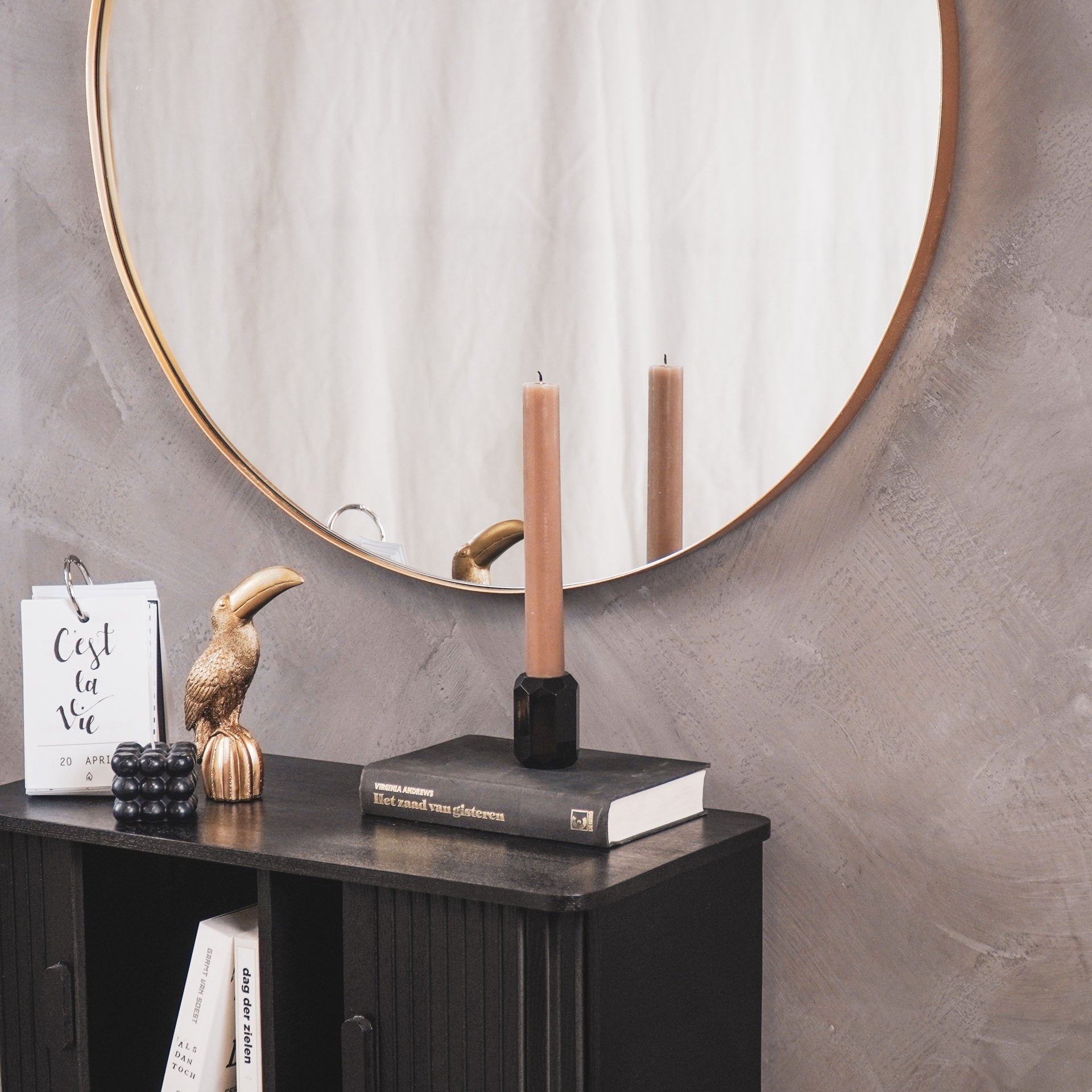 Dinerkaars - Extra Brede - XL - Wax - Taupe - 3x25cm