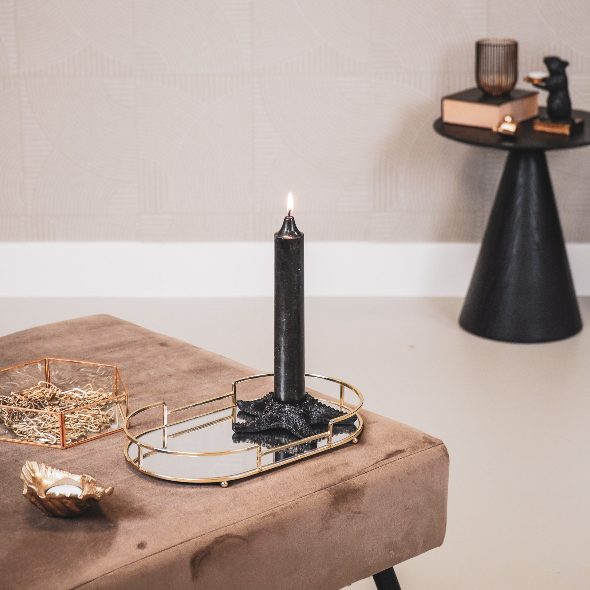 Dinerkaars - Extra Brede - Wax - XXL - Crème - 3,8x25cm