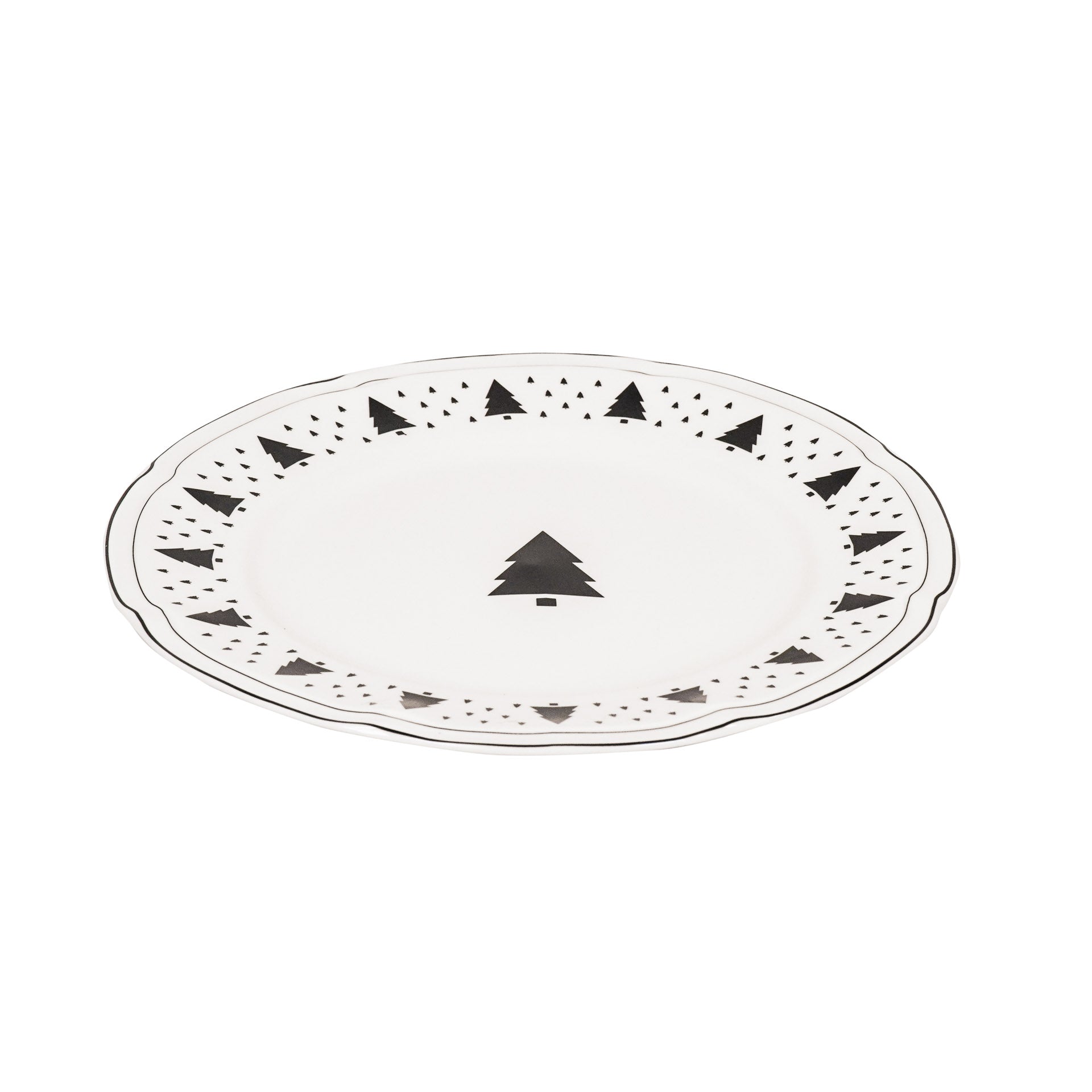 Diner Bord - Kerstboom - Newbone China - Ø26cm