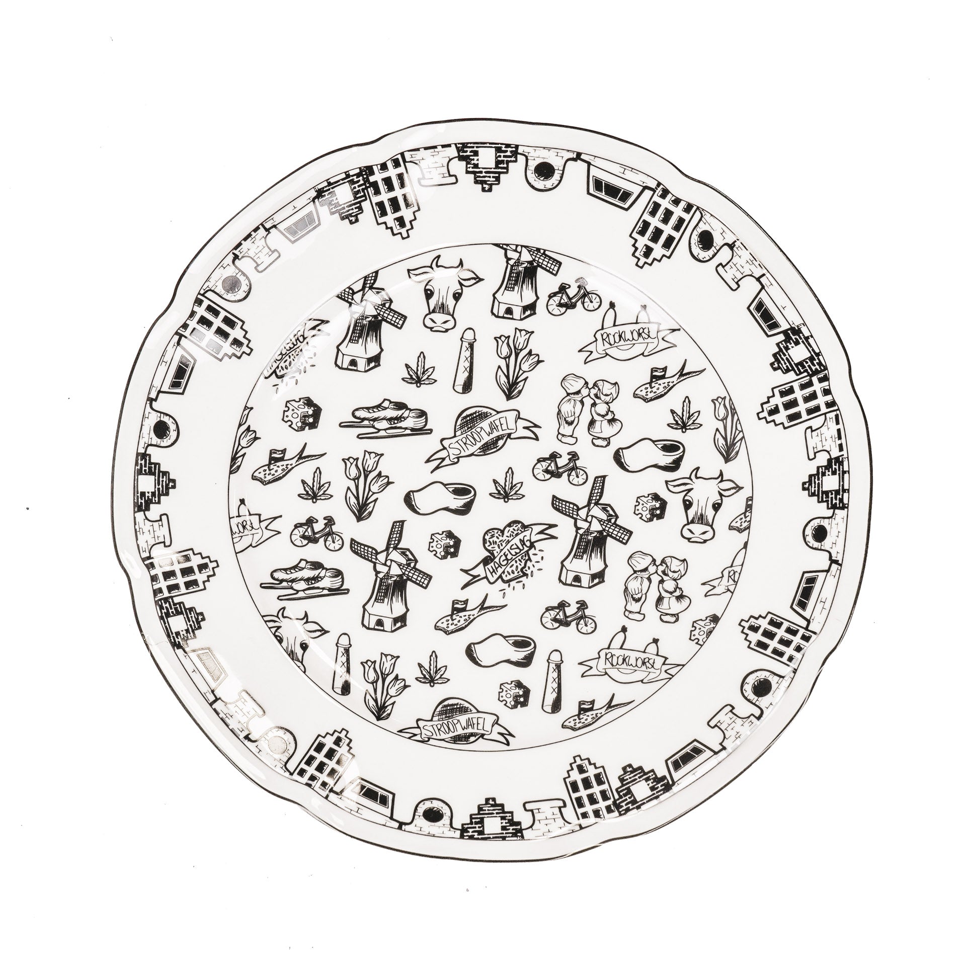 Diner Bord - Dutch Black - Newbone China - Ø26cm