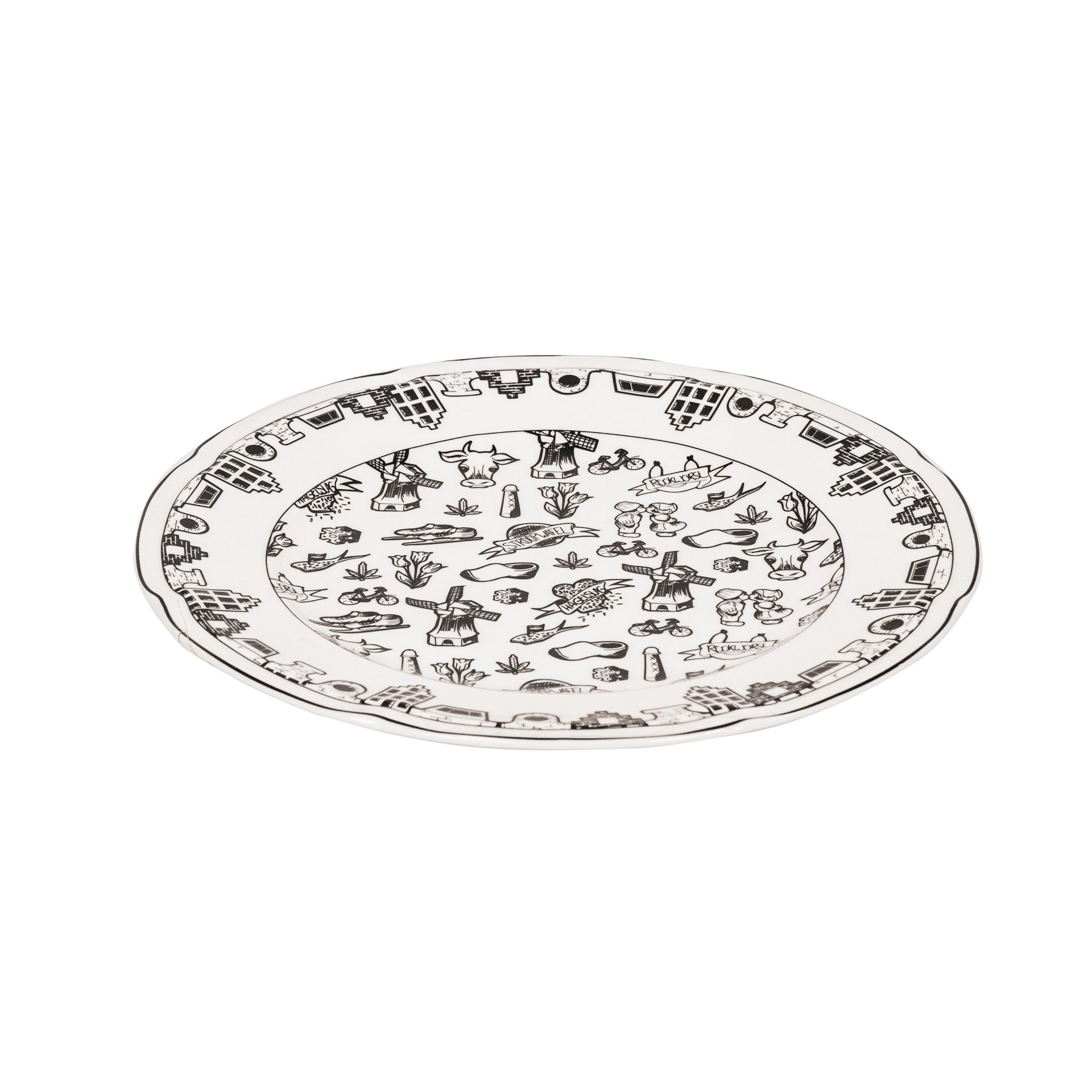 Diner Bord - Dutch Black - Newbone China - Ø26cm