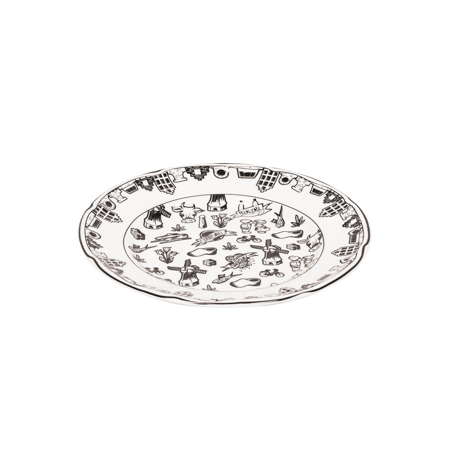 Housevitamin Gebaksbord- Dutch Black- Ø15cm