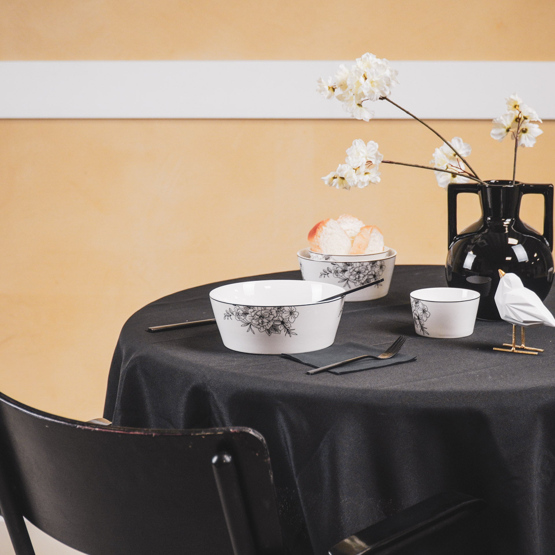 Schaal - Les Fleurs - Newbone China - 14,5x14,5x6cm