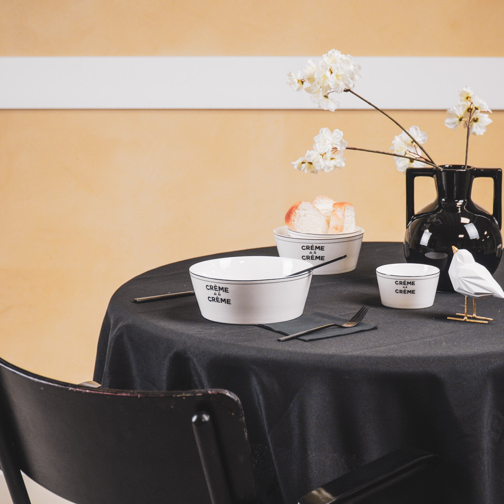 Schaal - Crème de la Crème - Newbone China - 17,5x17,5x6,5cm