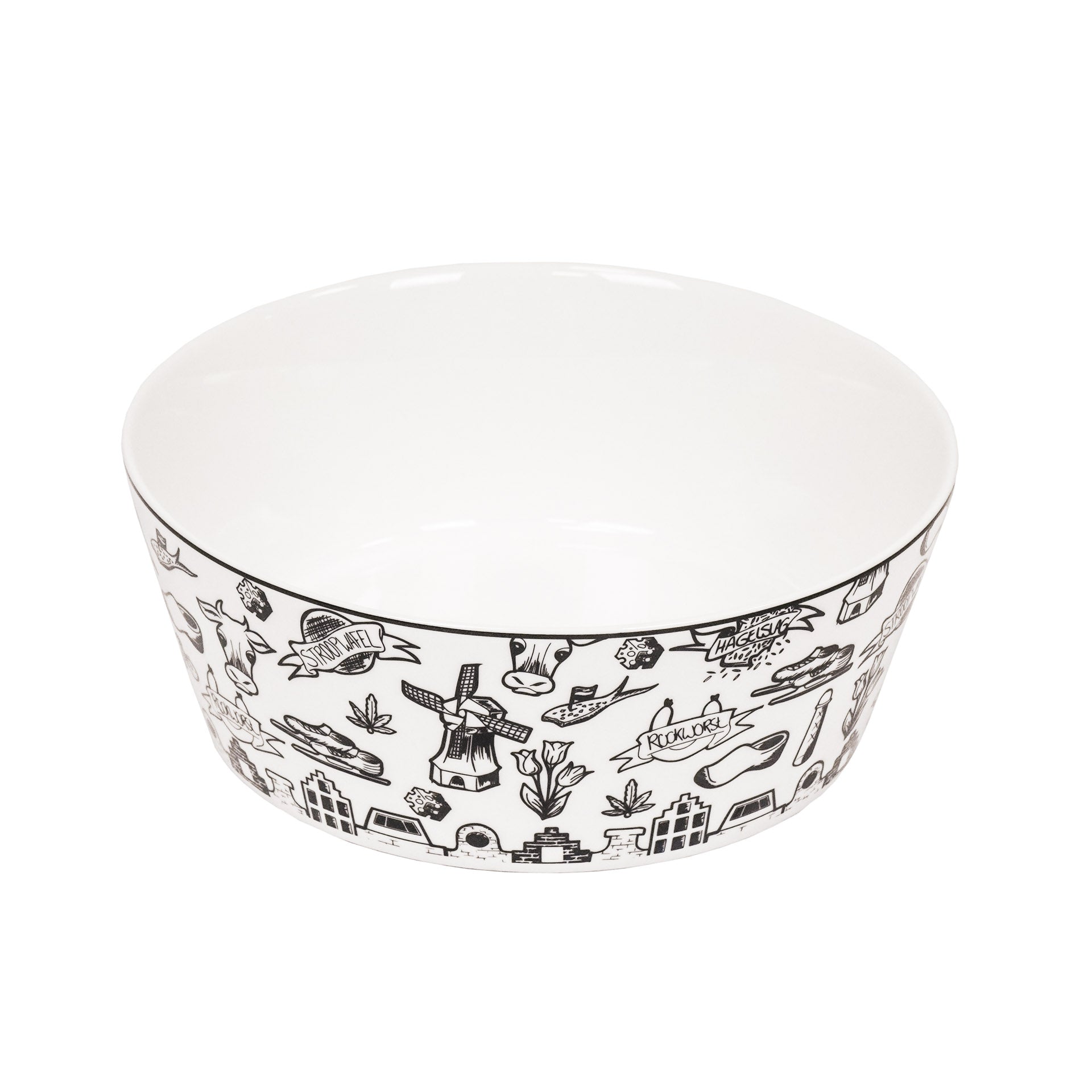 Schaal - Dutch Black - Newbone China - 17,5x17,5x6,5cm