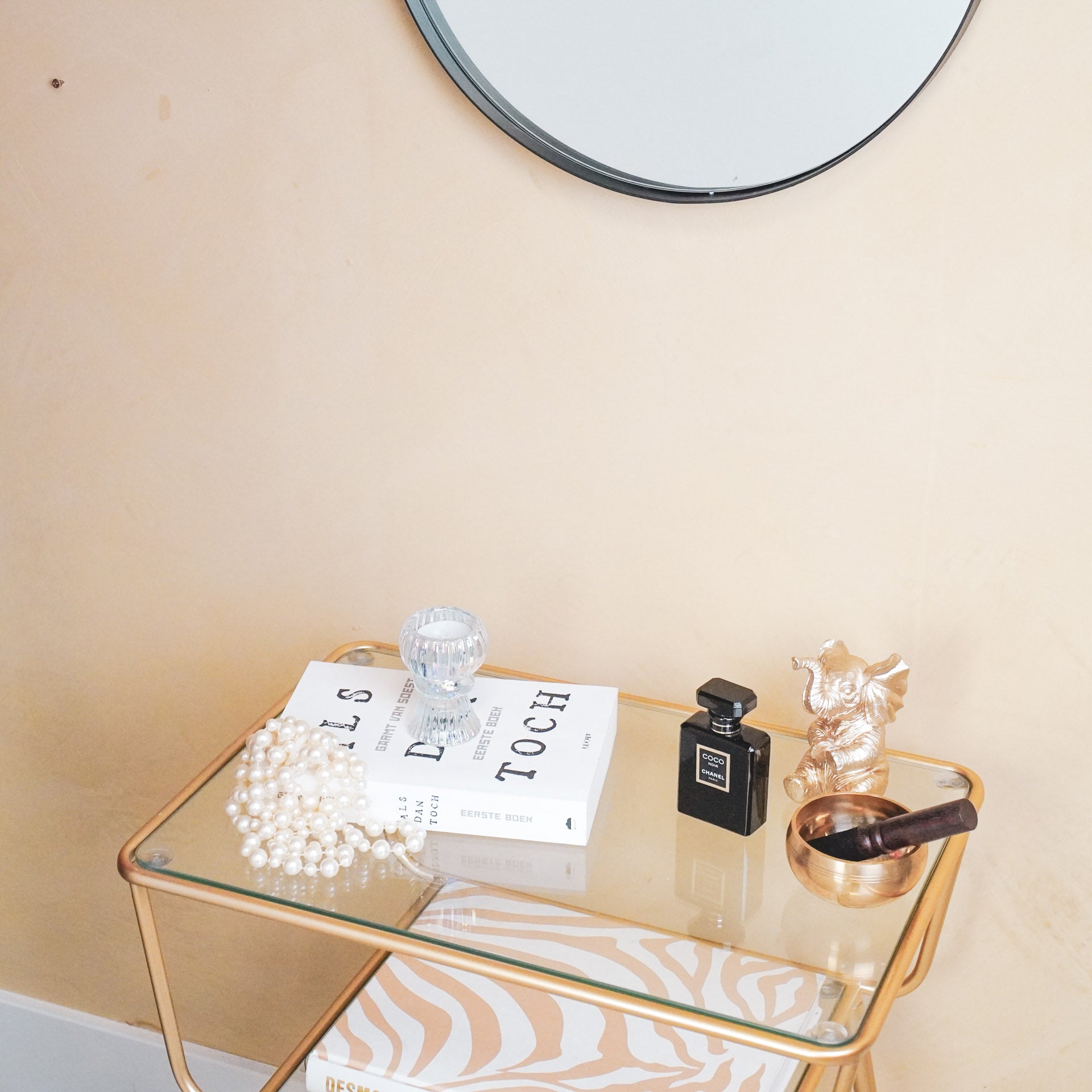 Kaarshouder- Kandelaar en Waxinelichthouder- Glas- Helder -6x8cm