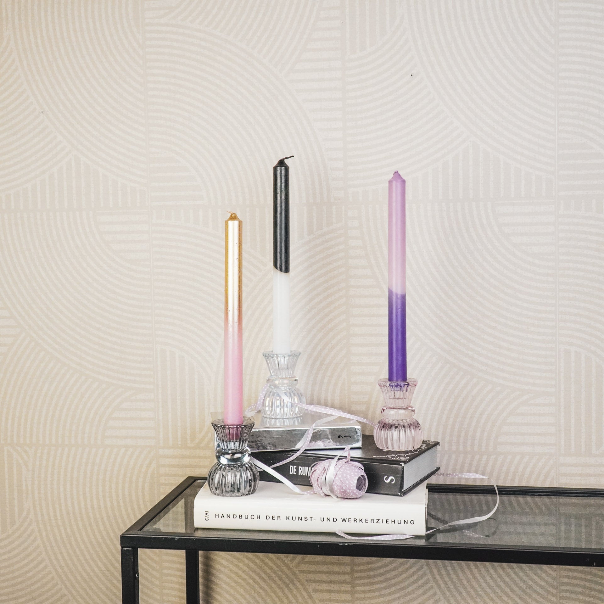 Kaarshouder- Kandelaar en Waxinelichthouder- Glas- Helder -6x8cm