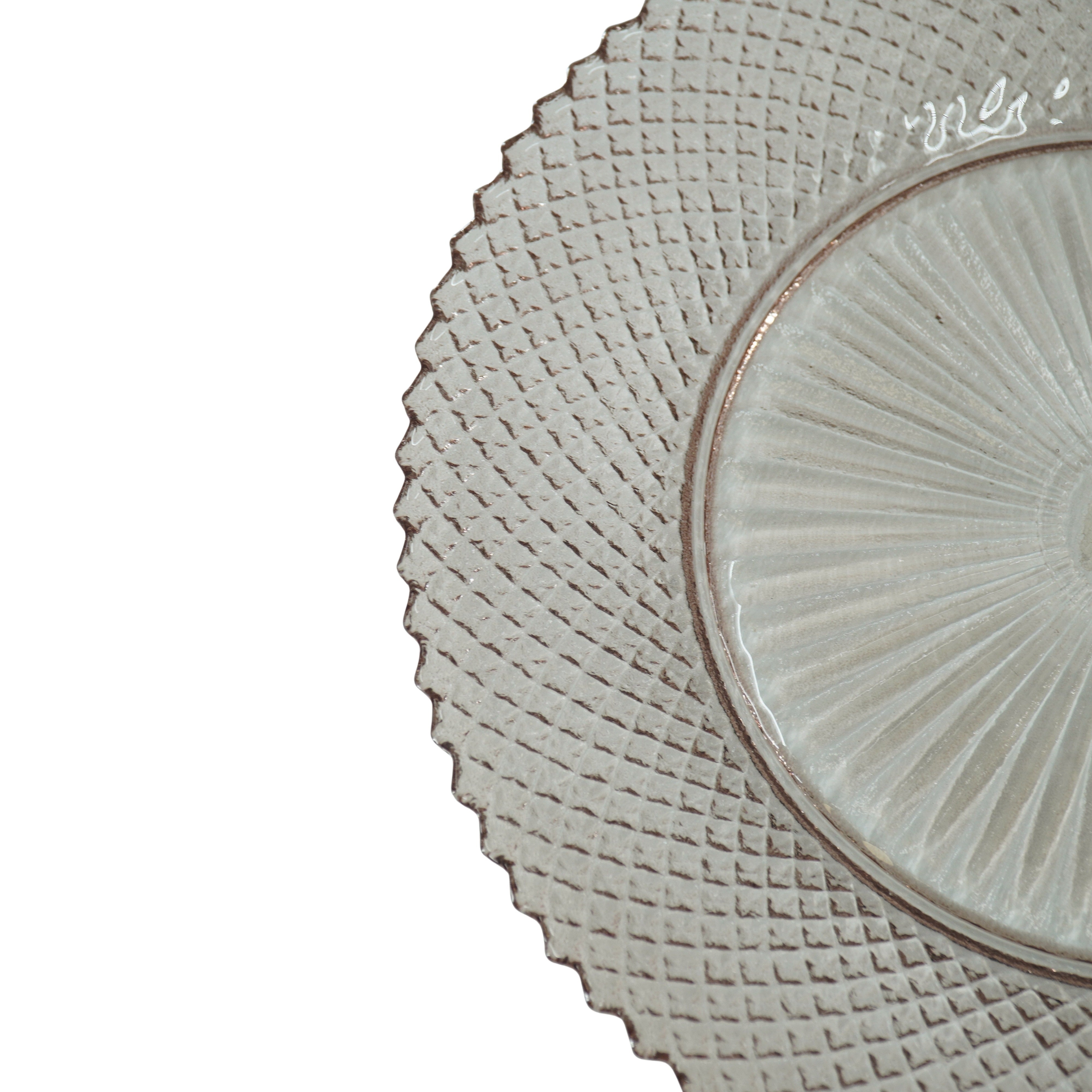 Bord/Plateau - Glas - Bruin - 34x2,5cm