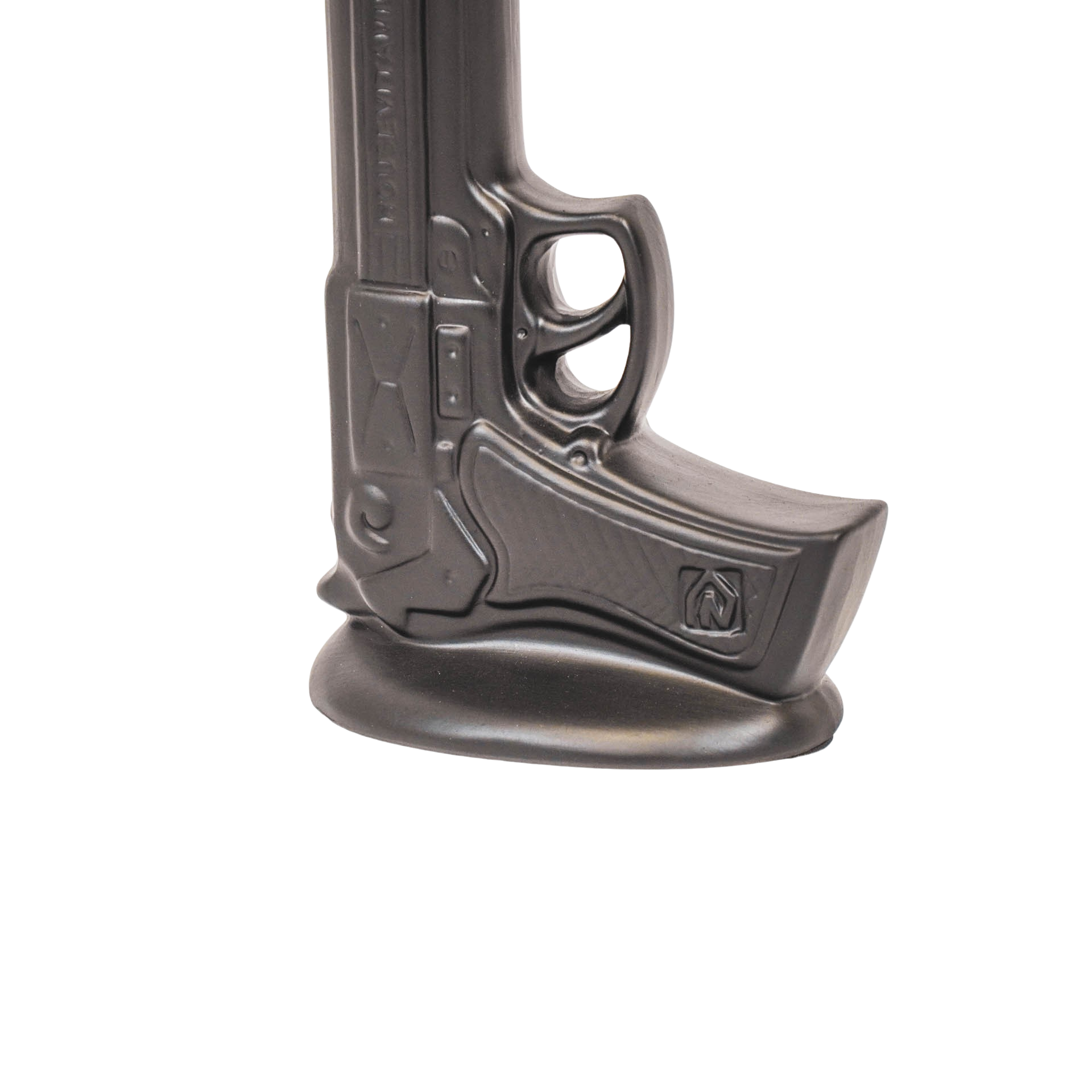 Vaas - Pistool - Keramiek - Zwart - 15x9x23cm